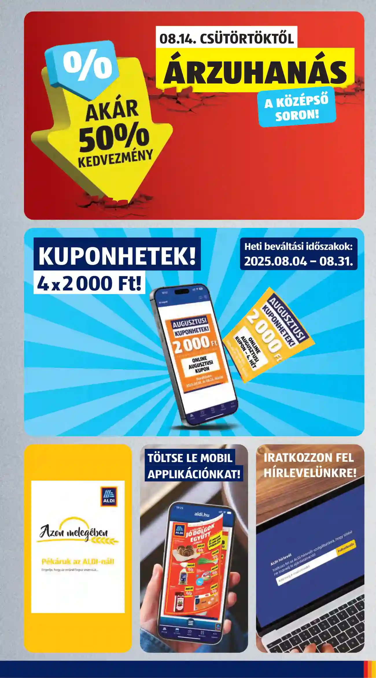 Aldi akciós újság 34. hét (13 oldal)