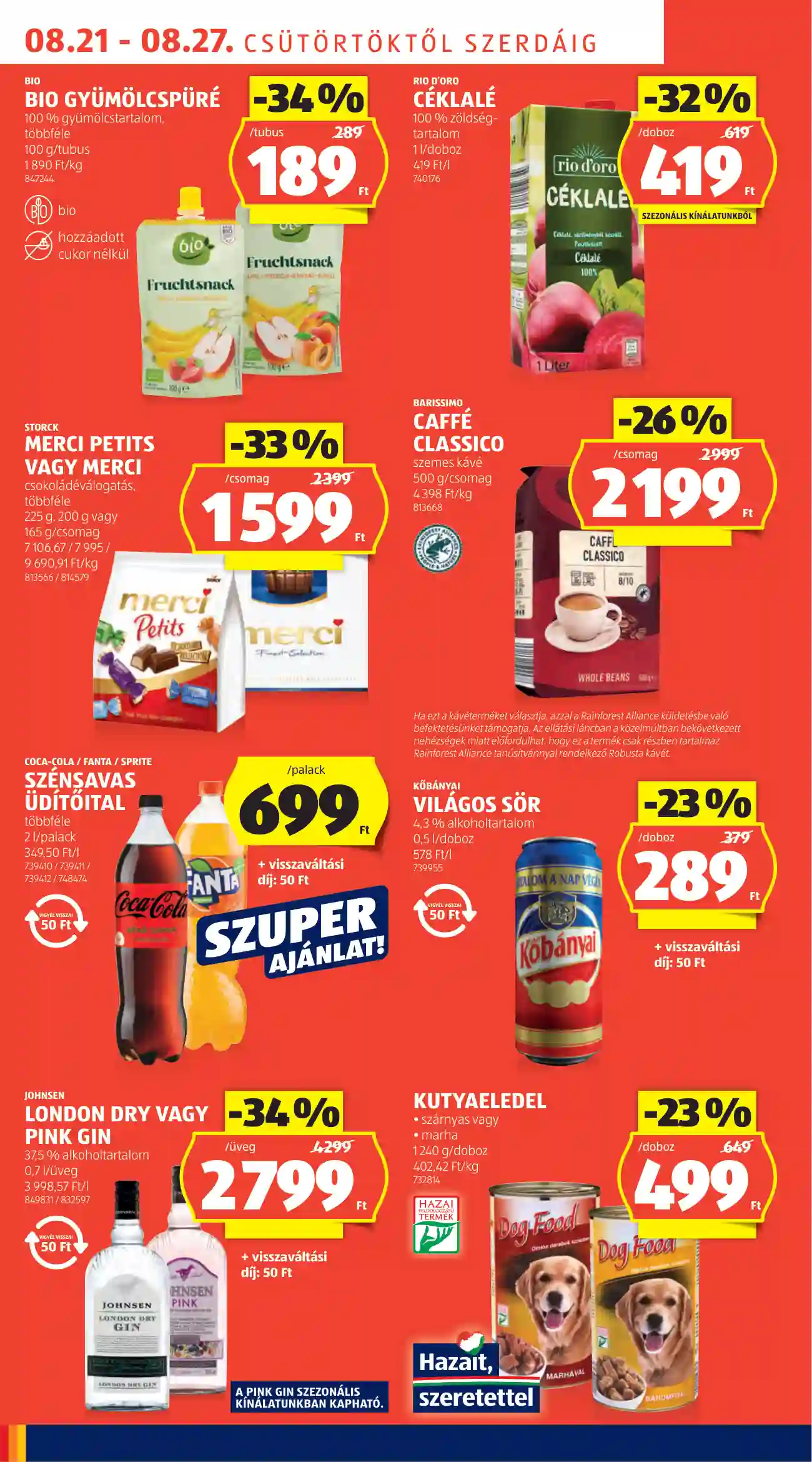 Aldi akciós újság 34. hét (44 oldal)