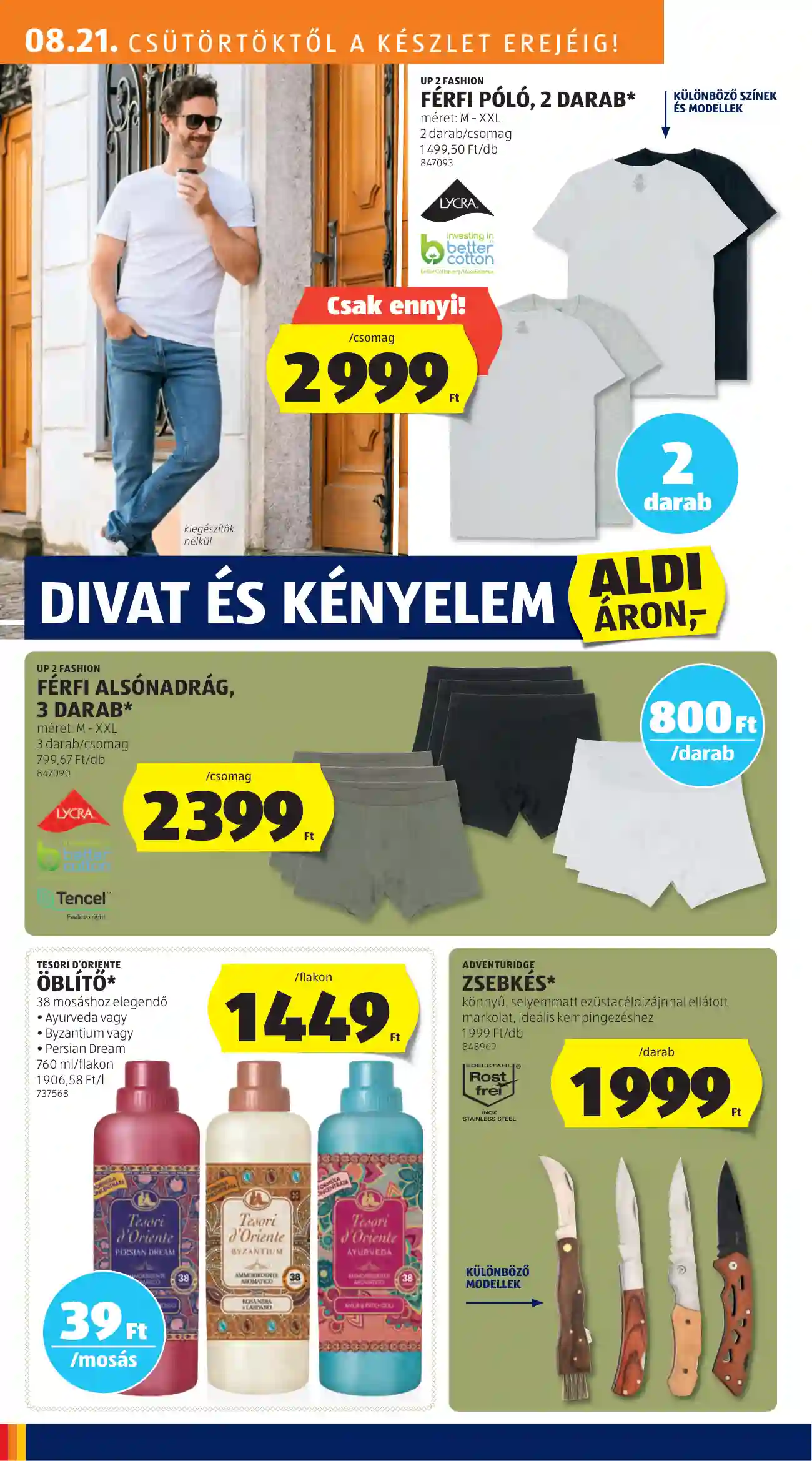 Aldi akciós újság 34. hét (17 oldal)