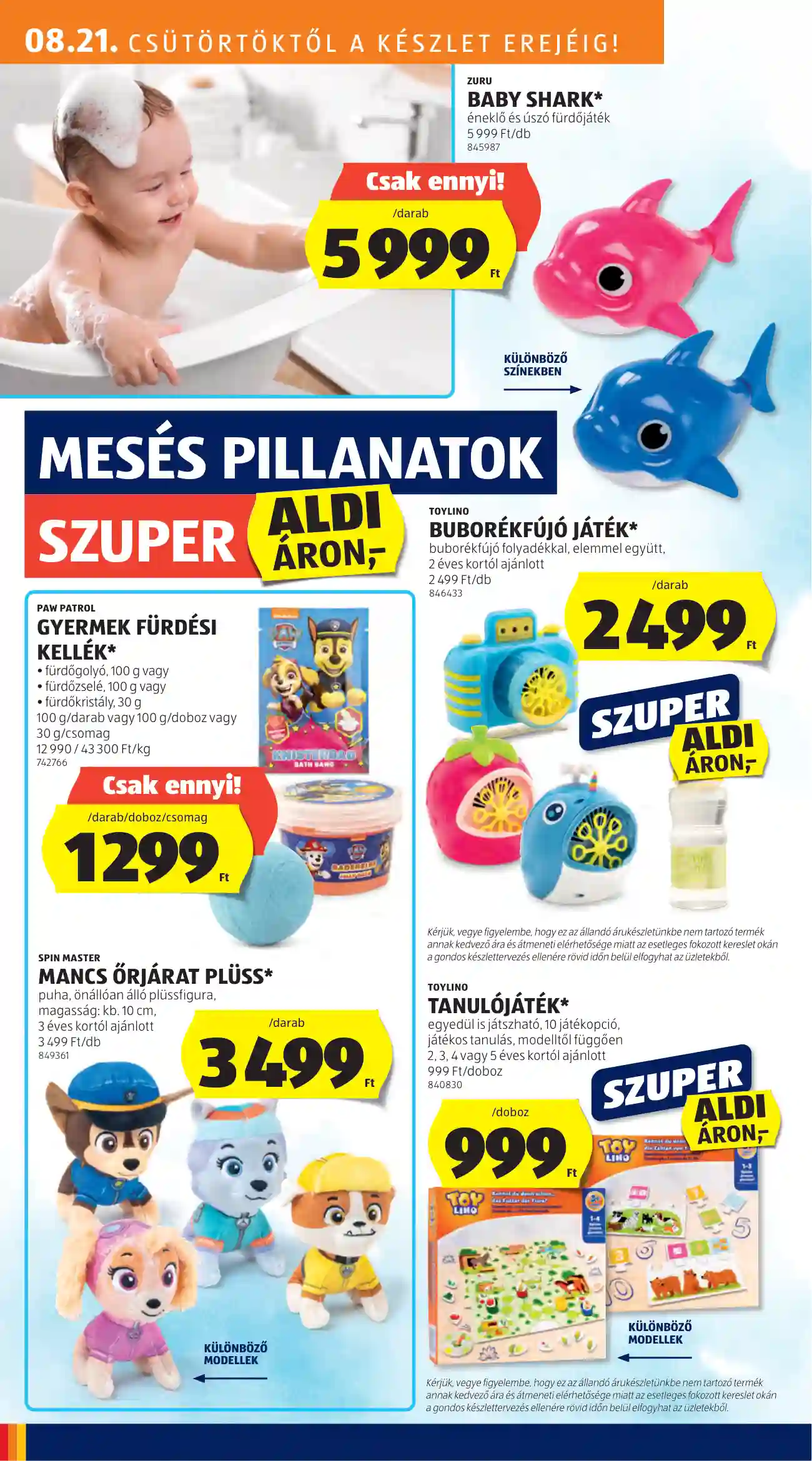 Aldi akciós újság 34. hét (19 oldal)