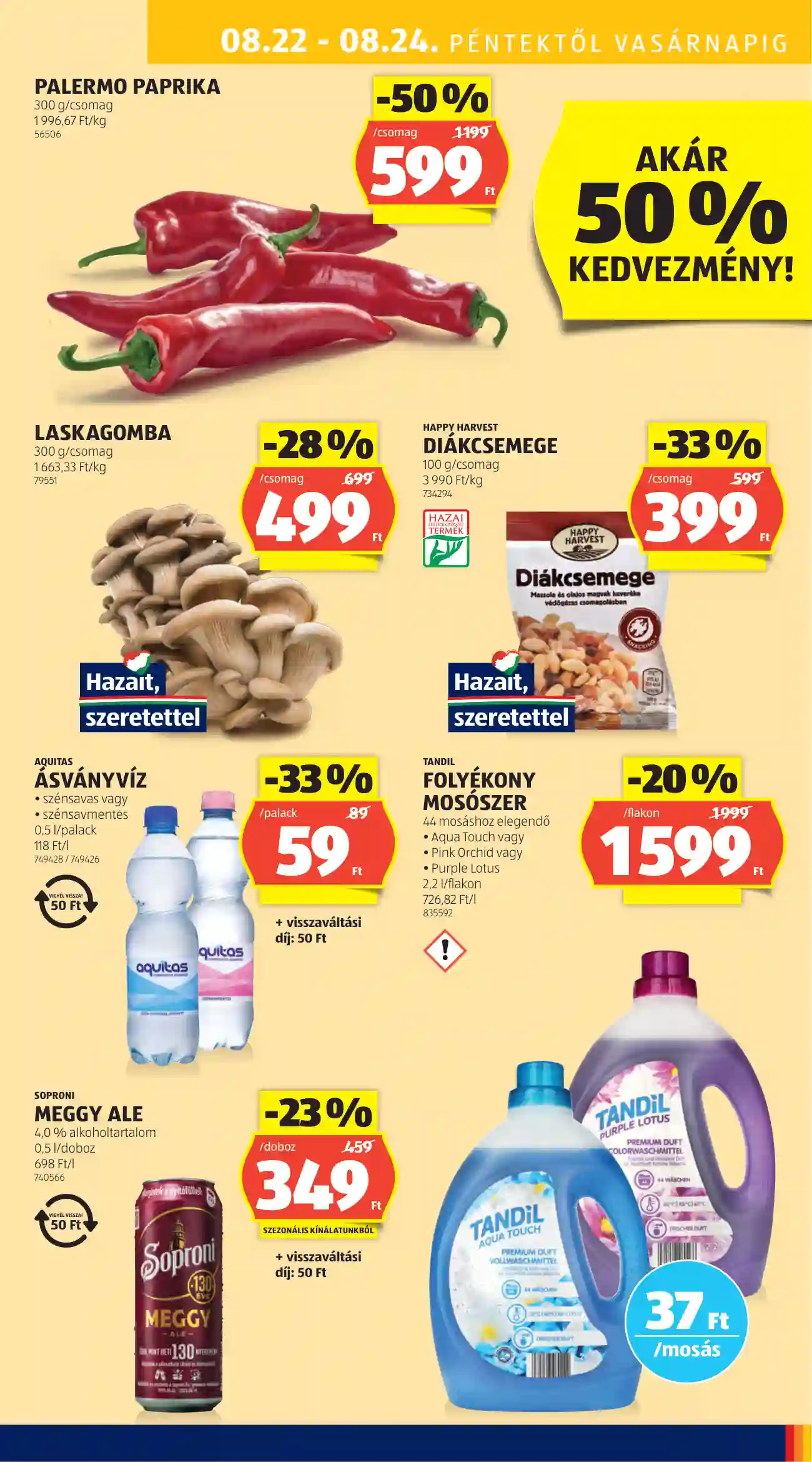 Aldi akciós újság 34. hét (40 oldal)