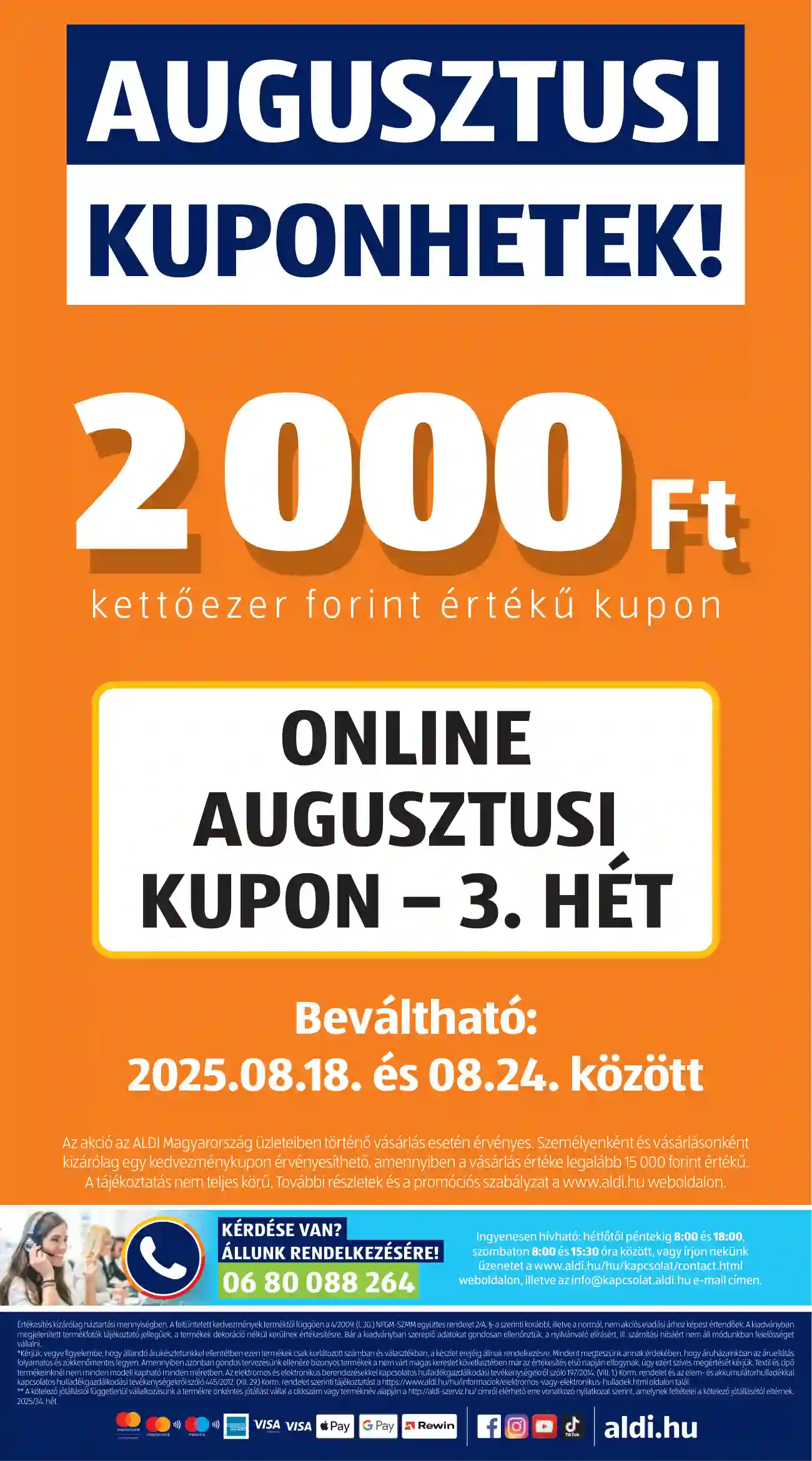 Aldi akciós újság 34. hét (43 oldal)