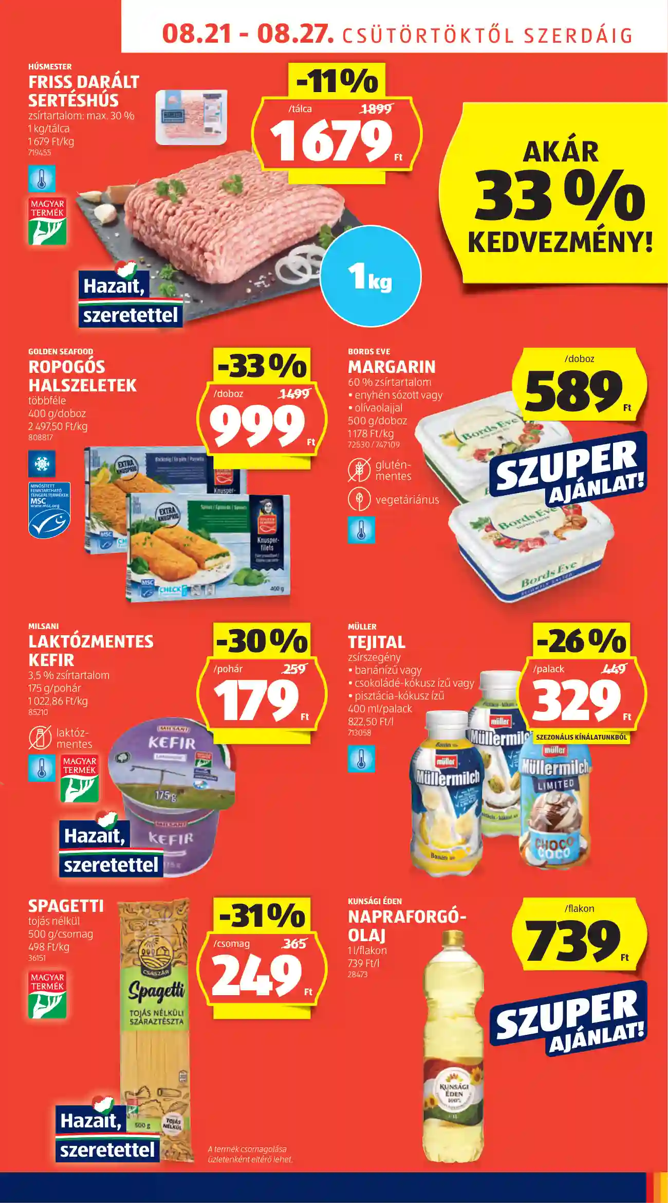 Aldi akciós újság 34. hét (45 oldal)
