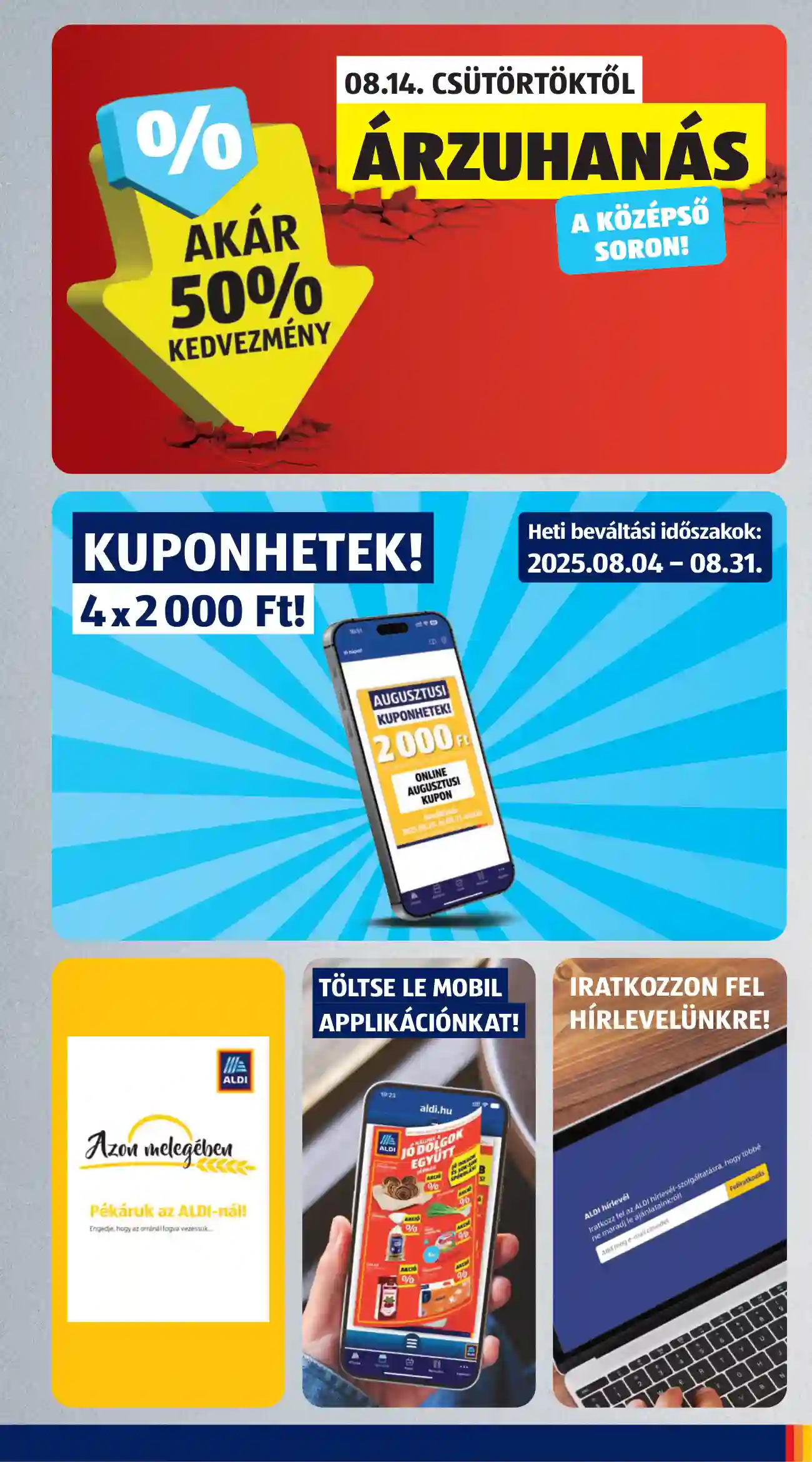 Aldi akciós újság 35. hét (13 oldal)