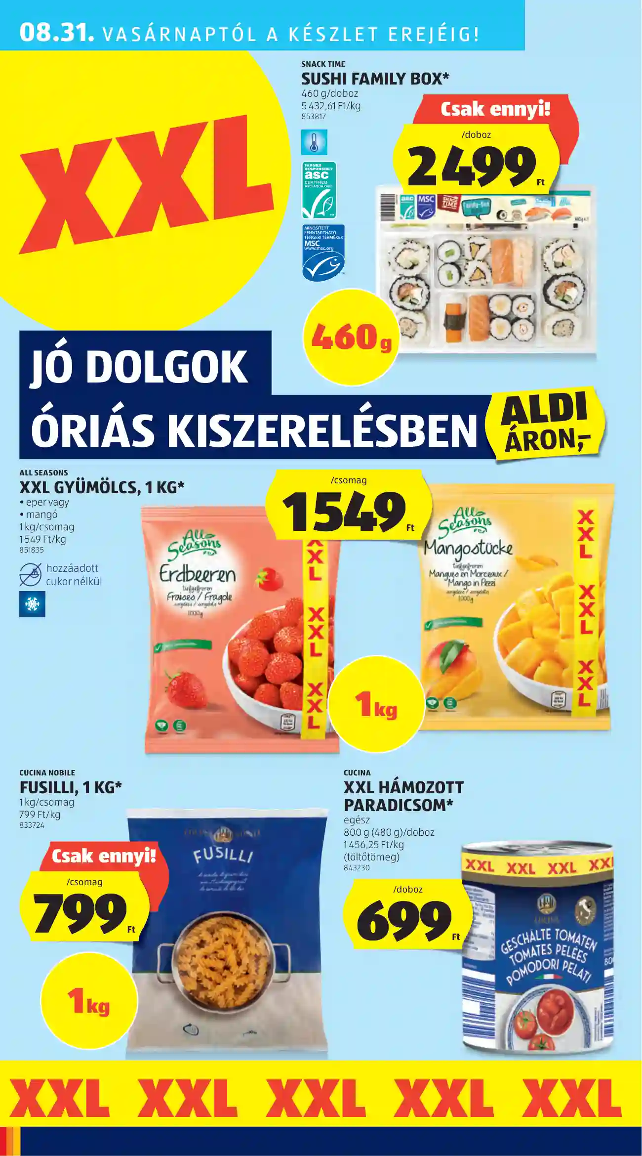 Aldi akciós újság 35. hét (28 oldal)
