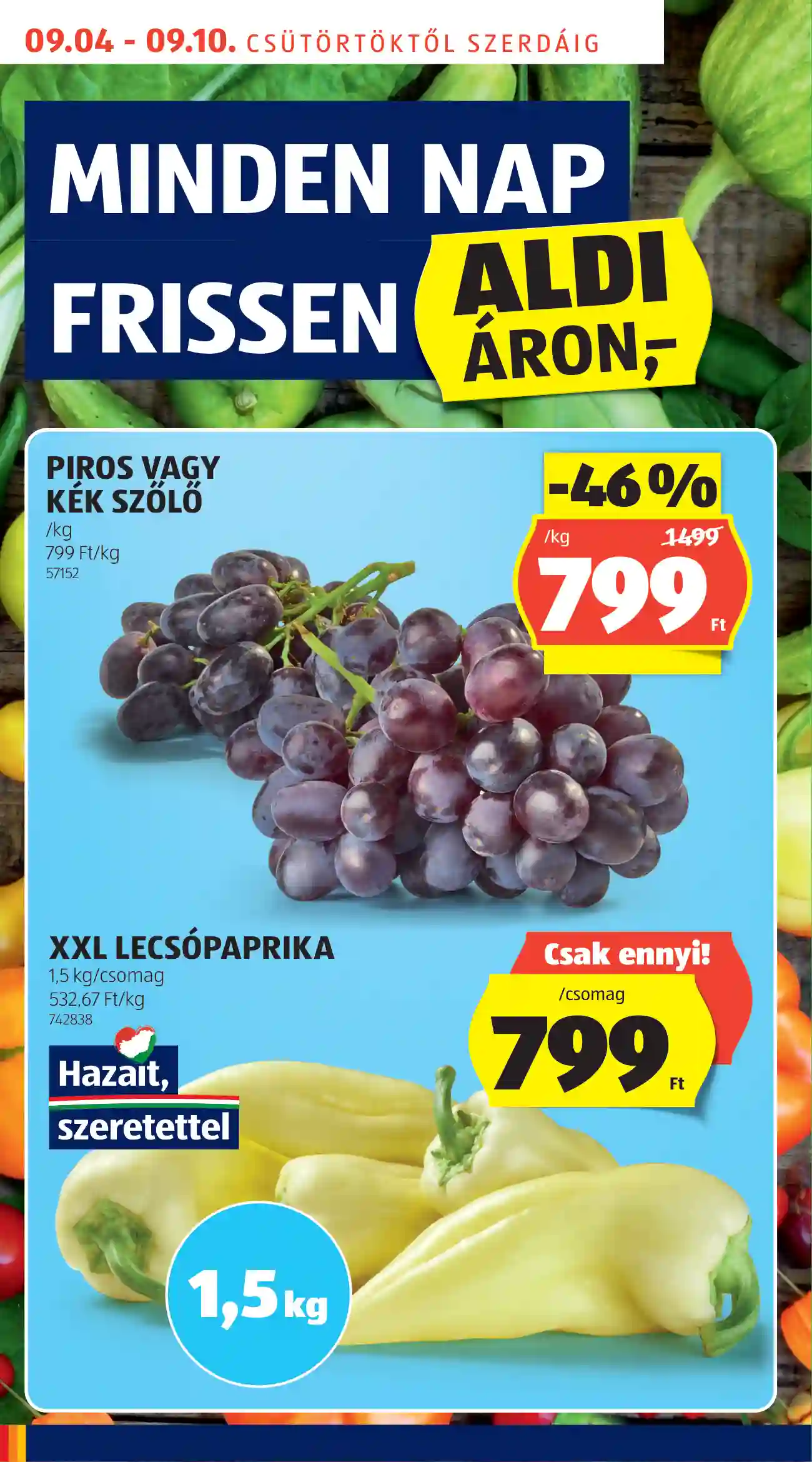 Aldi akciós újság 36. hét (4 oldal)