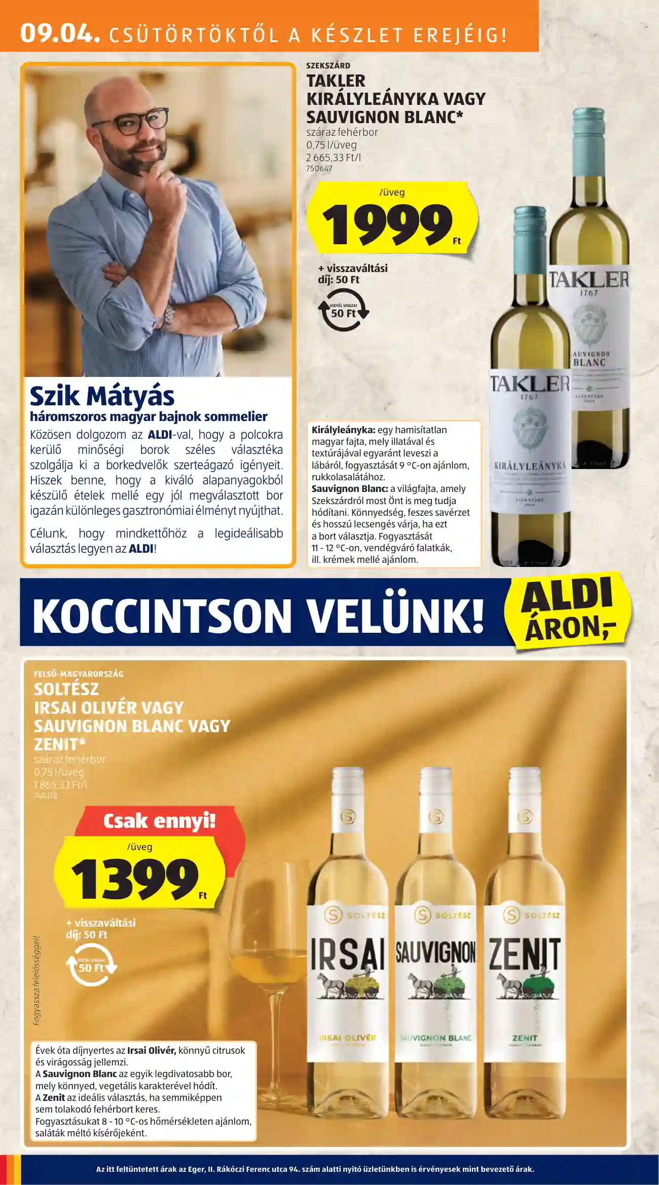Aldi akciós újság 36. hét (8 oldal)