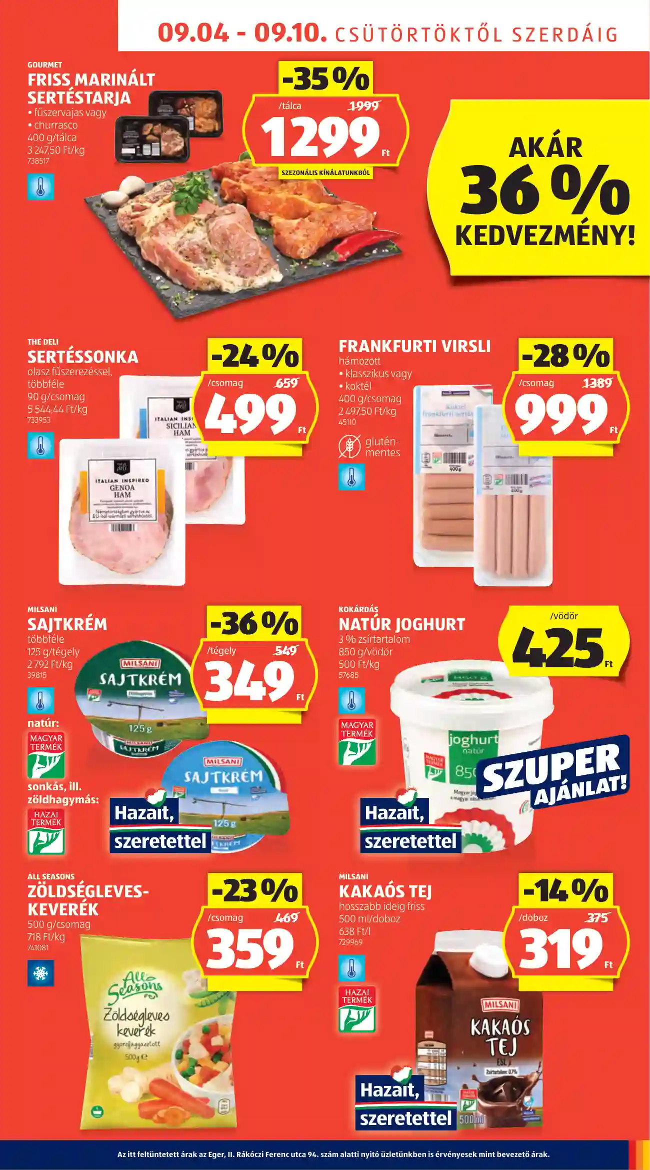 Aldi akciós újság 36. hét (44 oldal)