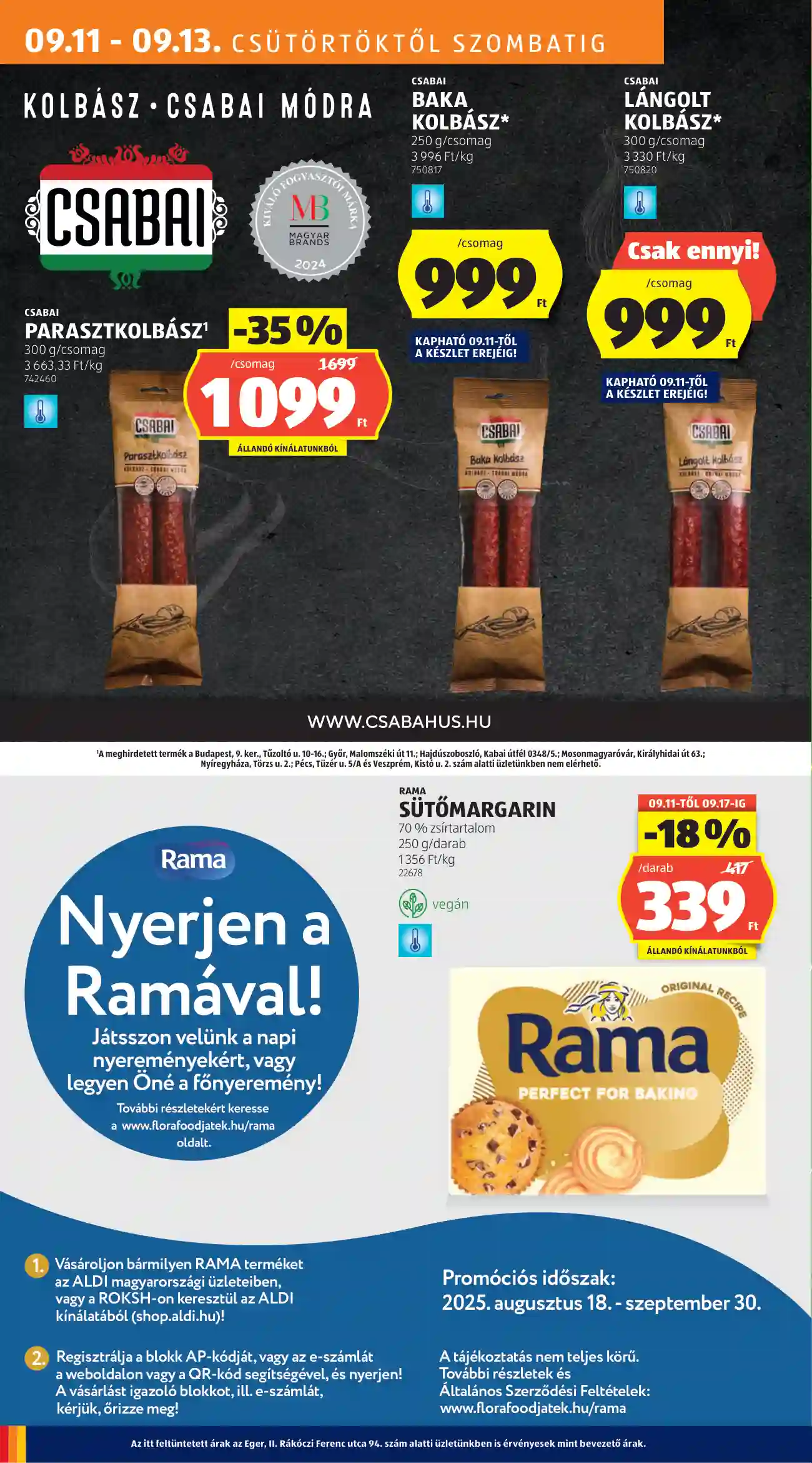 Aldi akciós újság 37. hét (8 oldal)