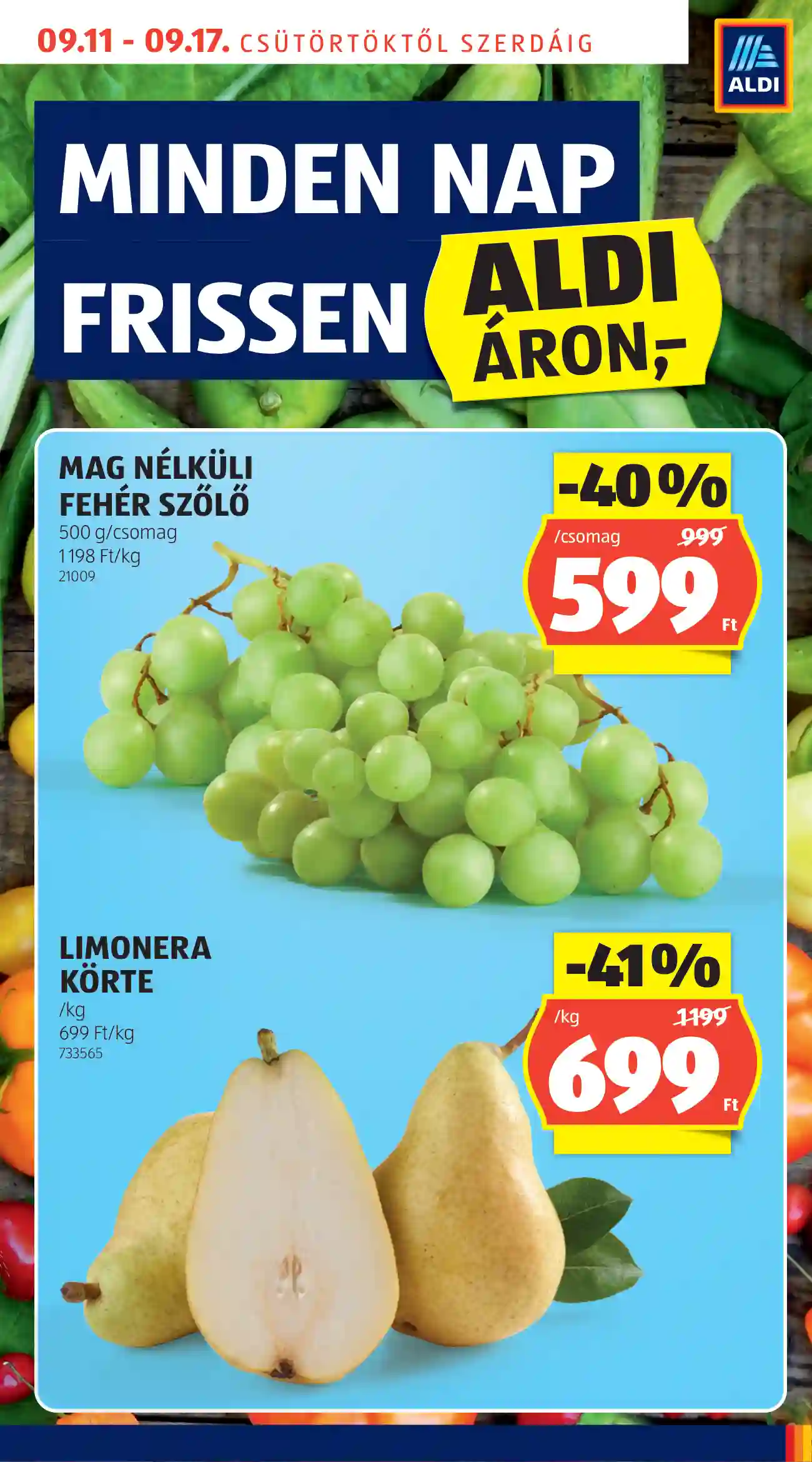 Aldi akciós újság 37. hét (45 oldal)