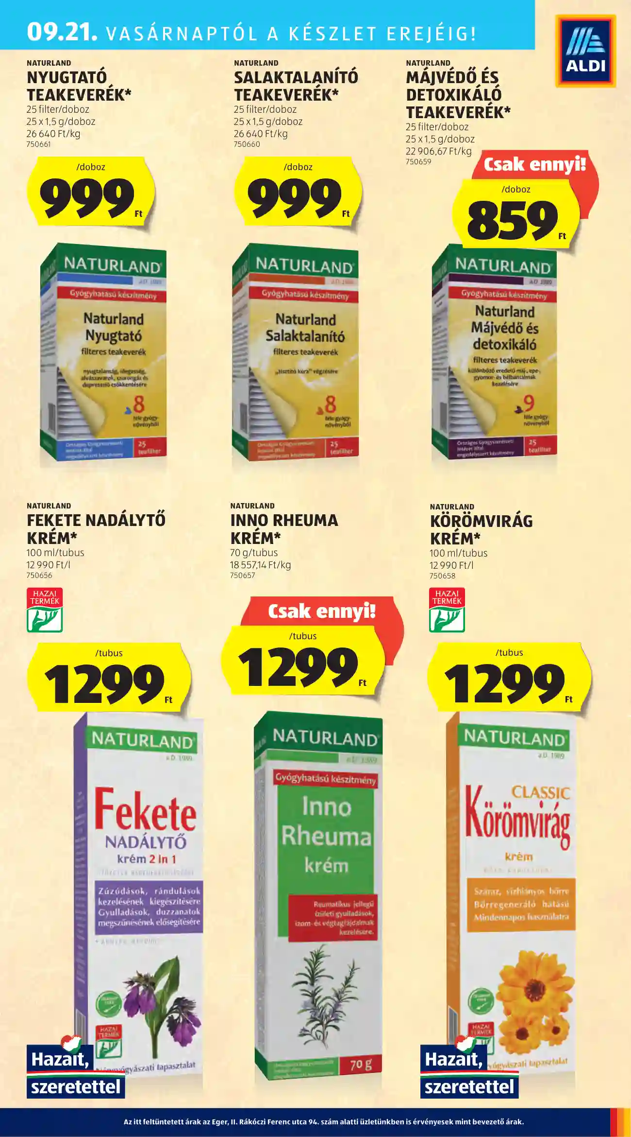 Aldi akciós újság 38. hét (29 oldal)