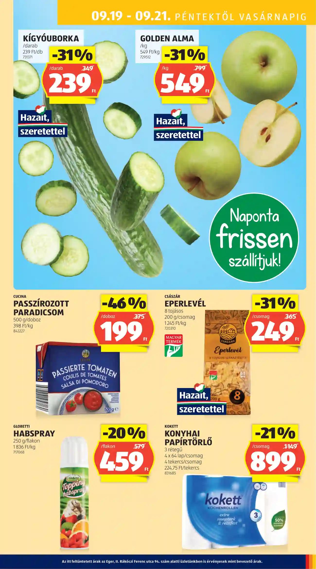 Aldi akciós újság 38. hét (31 oldal)