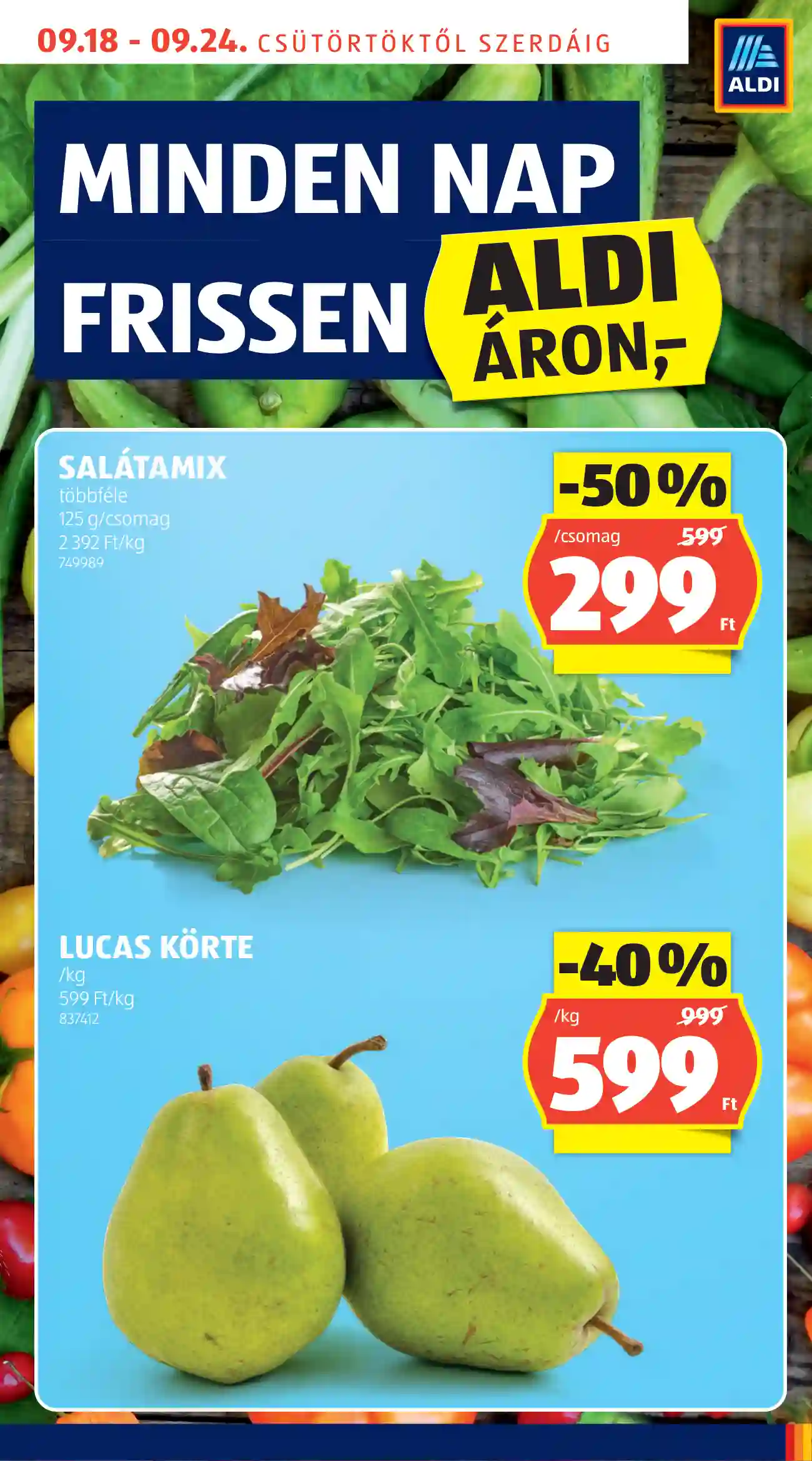 Aldi akciós újság 38. hét (40 oldal)