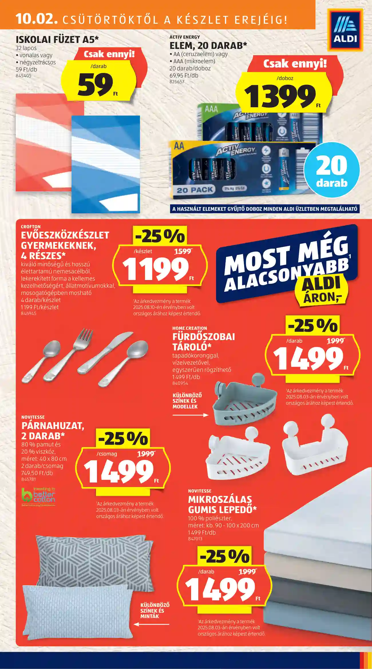 Aldi akciós újság 40. hét (16 oldal)
