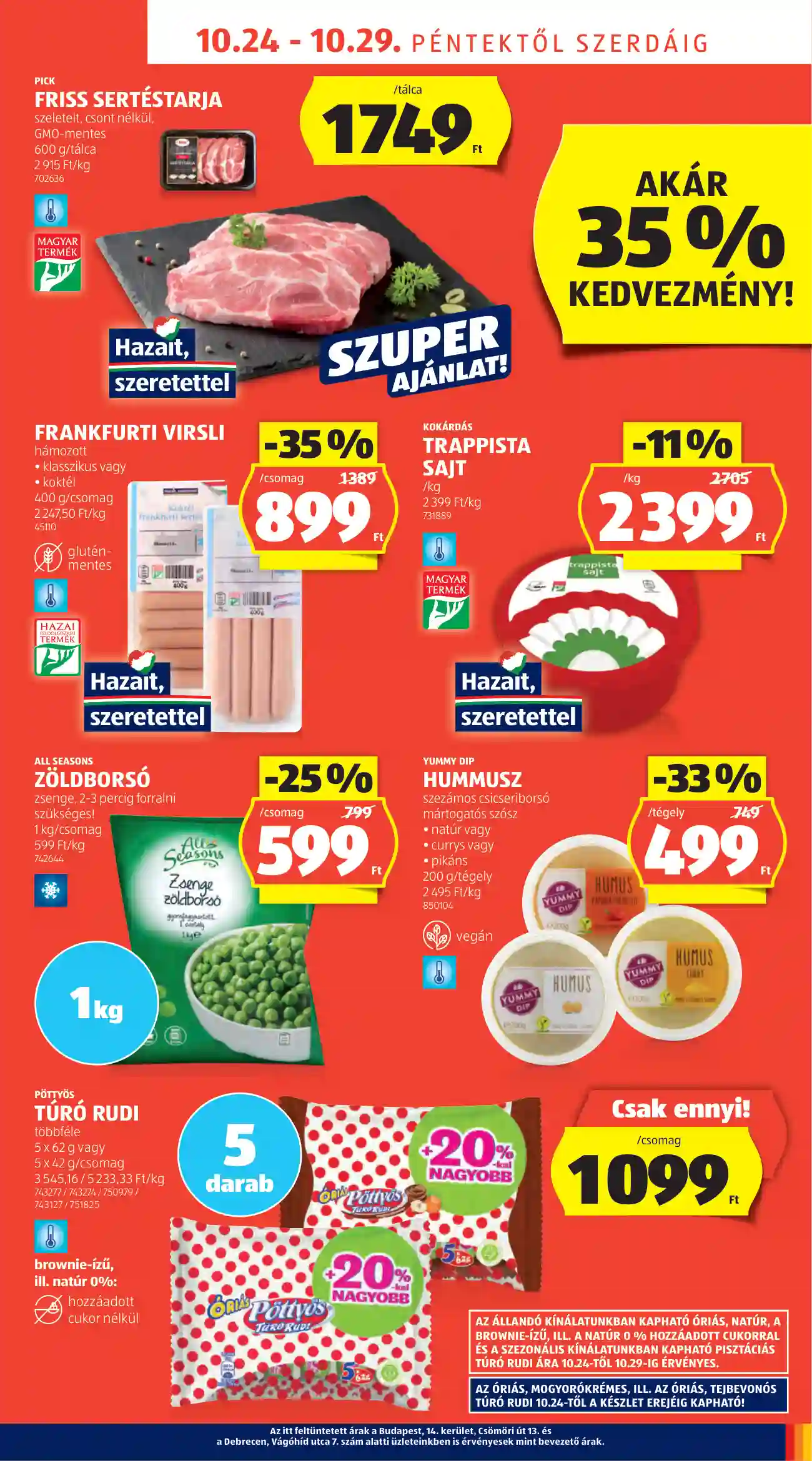 Aldi akciós újság 43. hét (7 oldal)