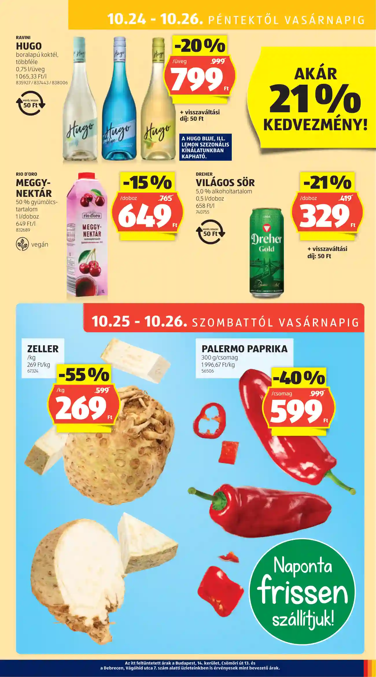 Aldi akciós újság 43. hét (22 oldal)