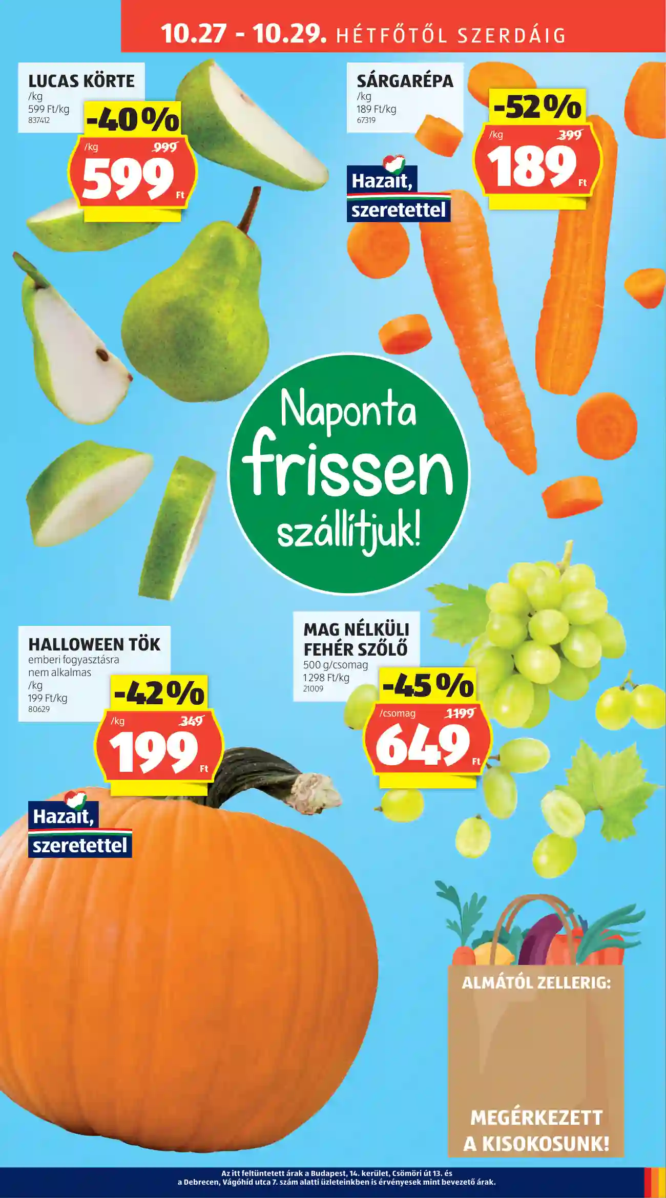 Aldi akciós újság 43. hét (29 oldal)