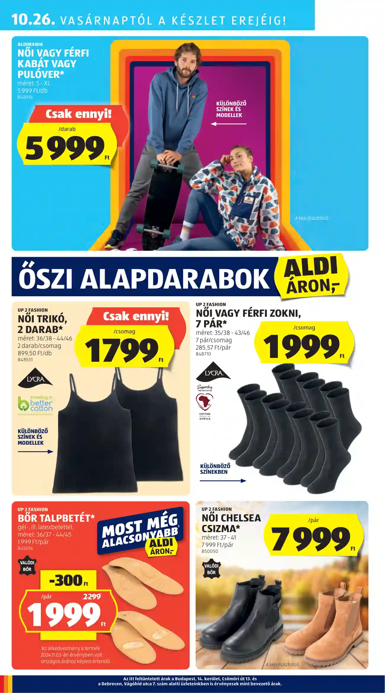 Aldi akciós újság 43. hét (34 oldal)