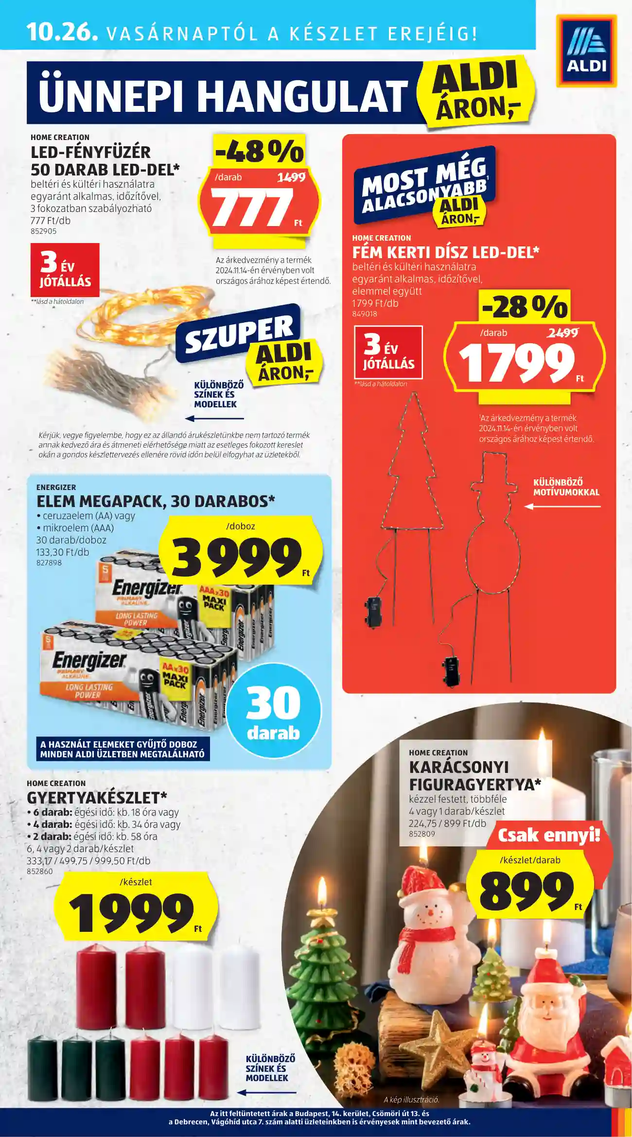Aldi akciós újság 43. hét (36 oldal)