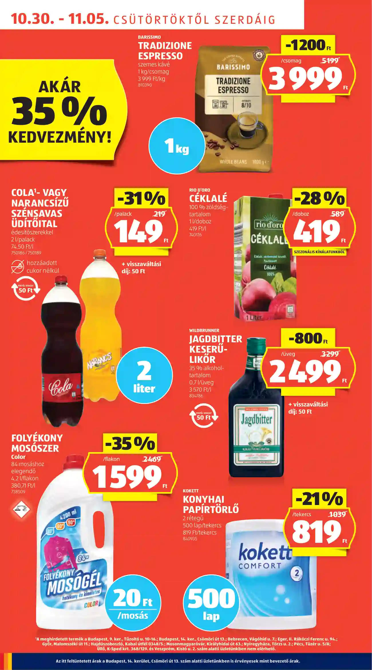 Aldi akciós újság 44. hét (8 oldal)