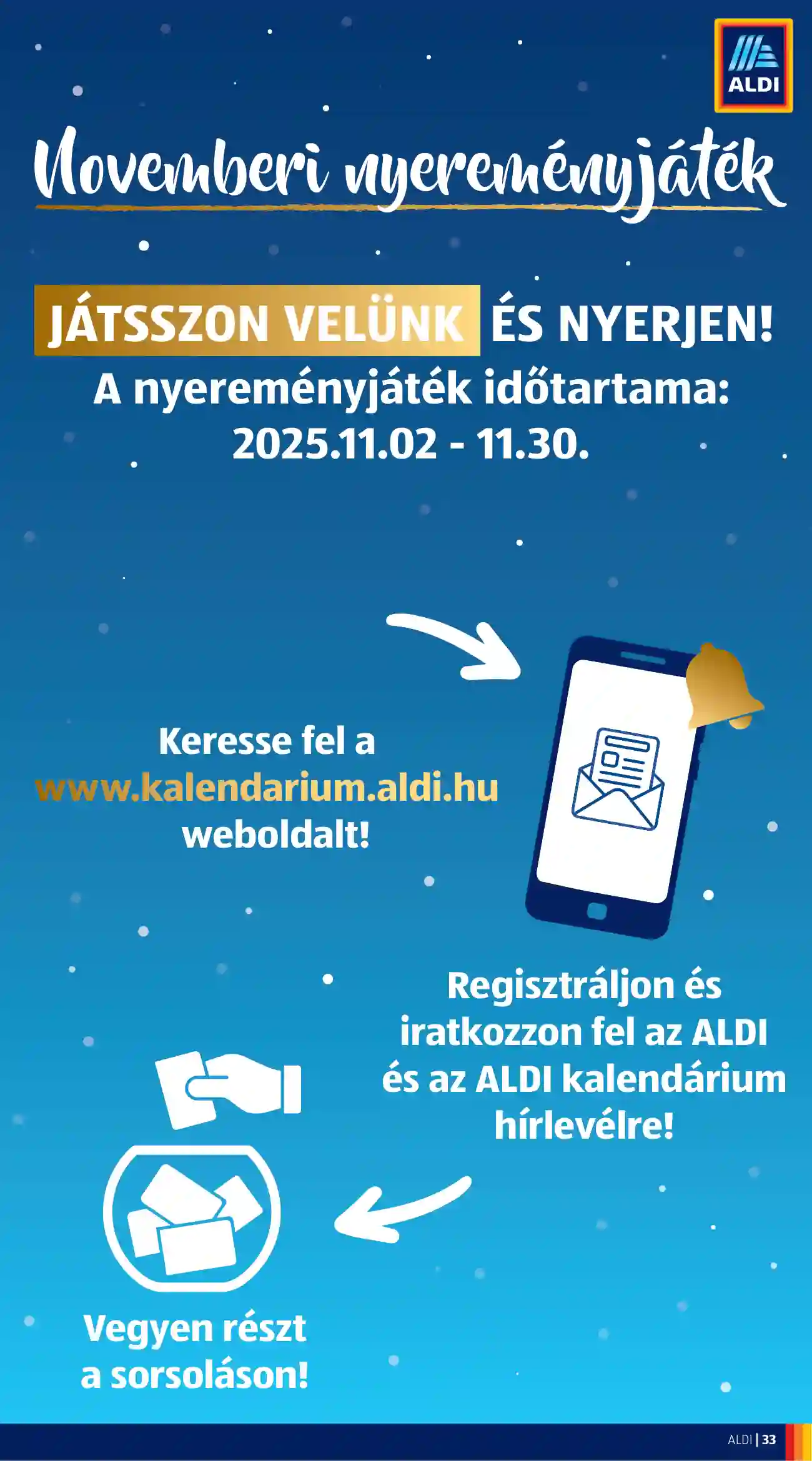 Aldi akciós újság 45. hét (38 oldal)