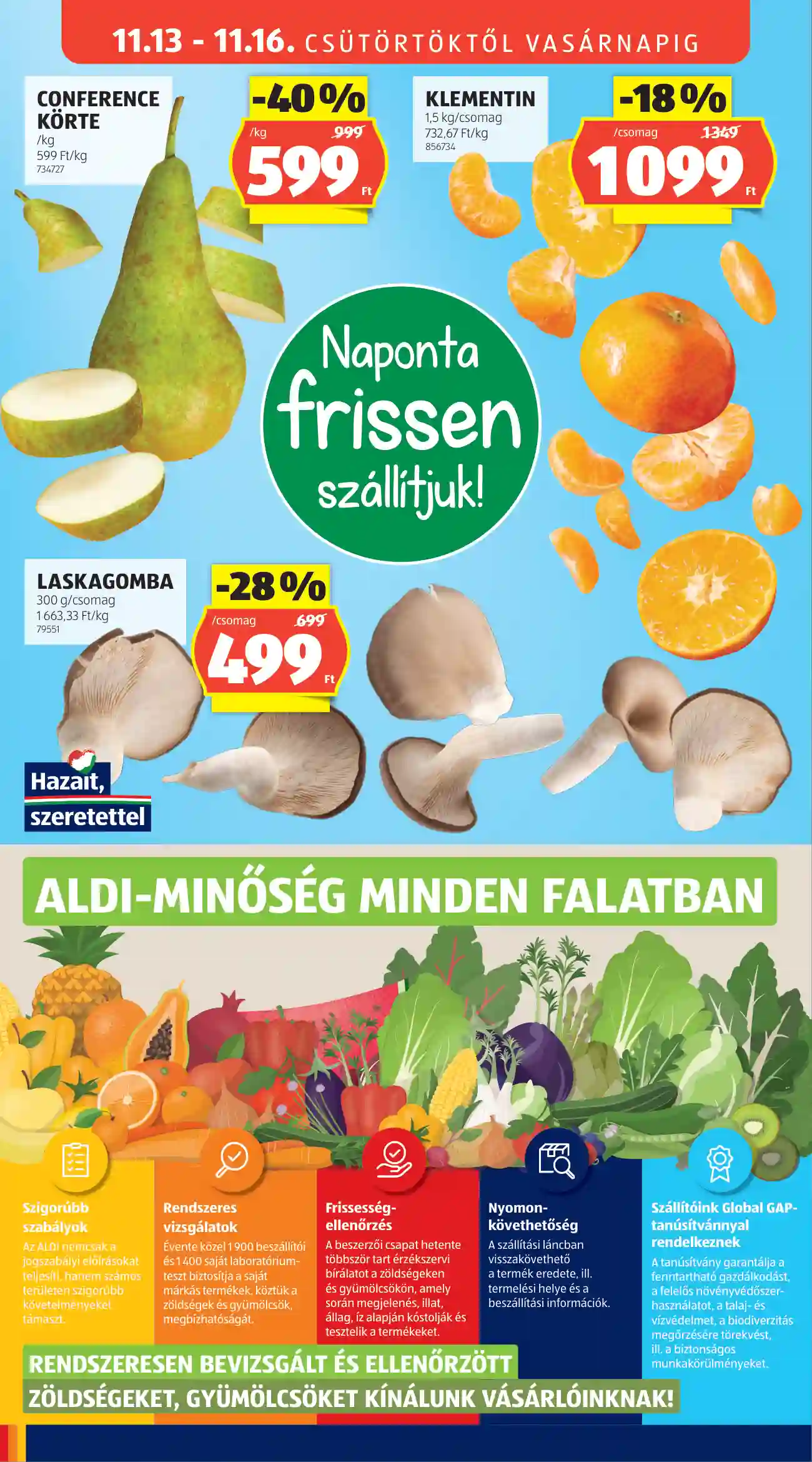 Aldi akciós újság 46. hét (57 oldal)