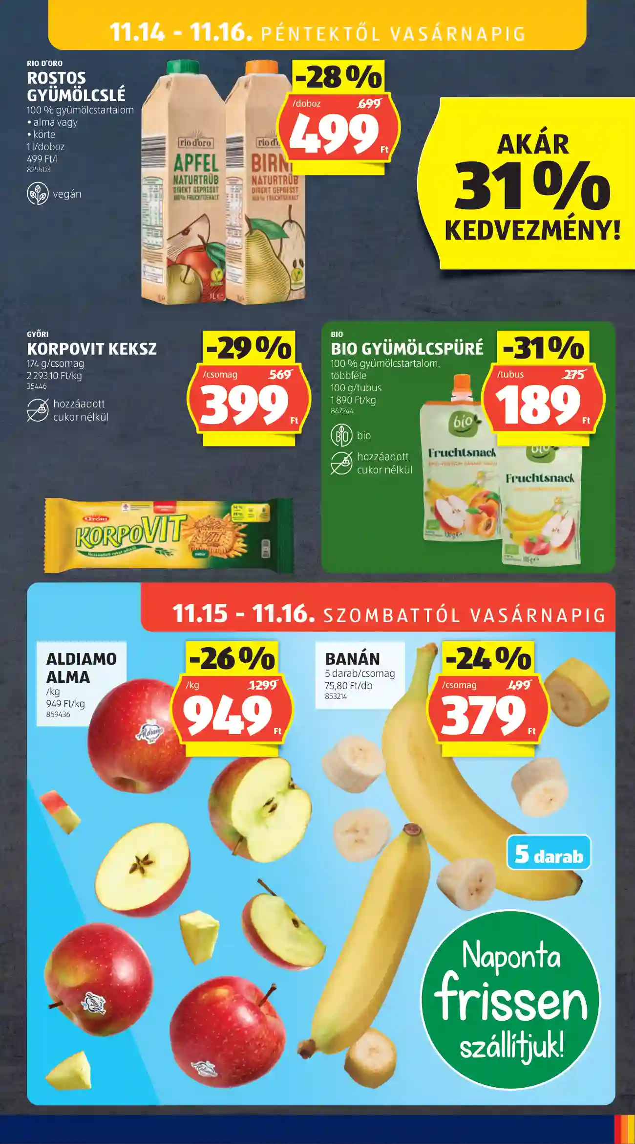 Aldi akciós újság 46. hét (31 oldal)