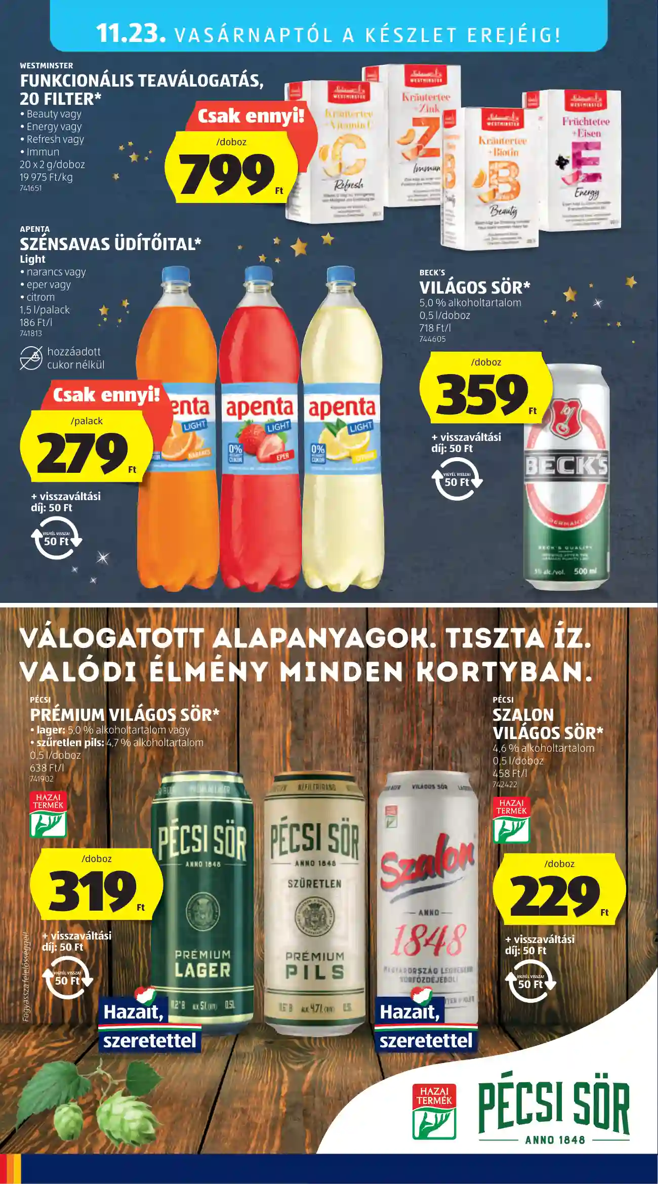 Aldi akciós újság 47. hét (39 oldal)