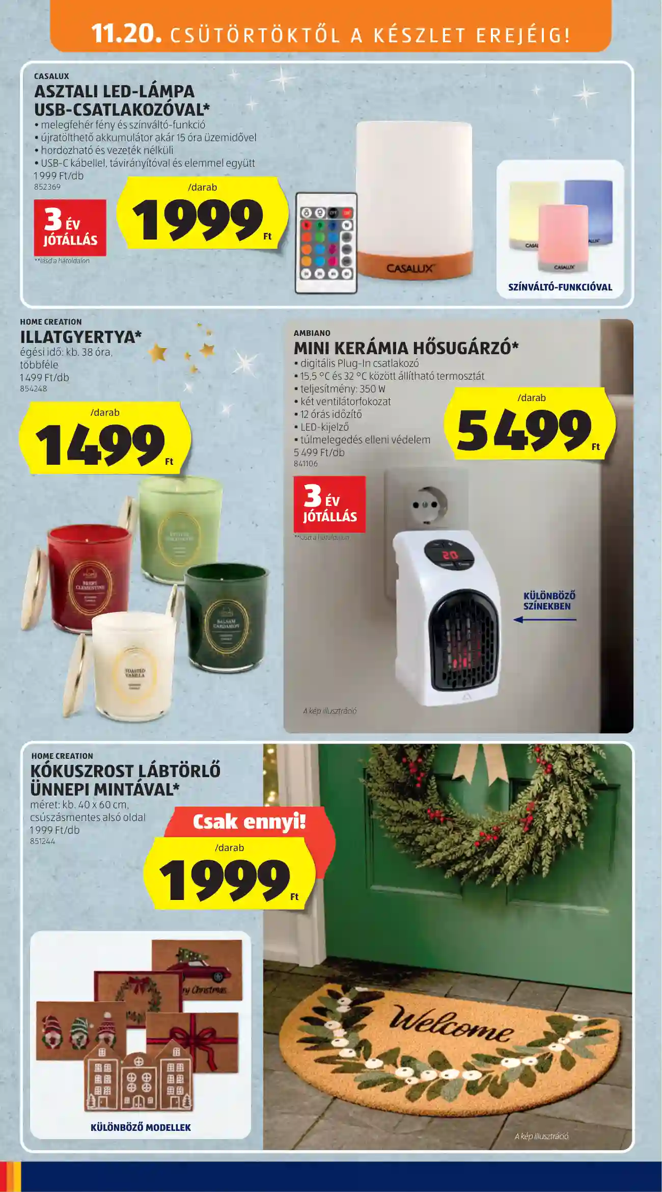 Aldi akciós újság 47. hét (19 oldal)