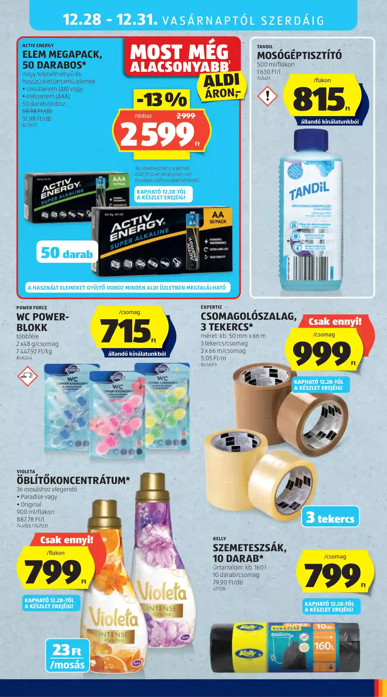 Aldi akciós újság 52. hét (29 oldal)