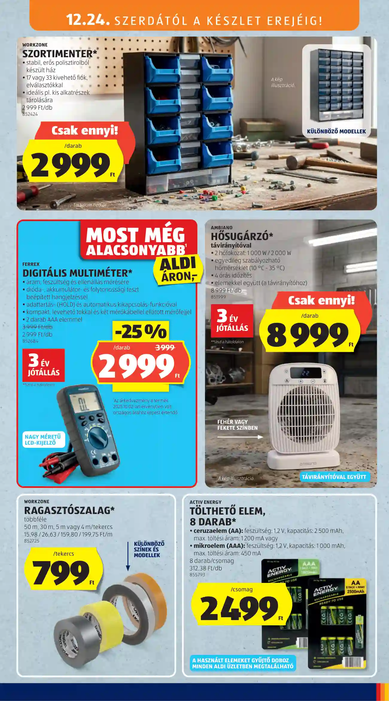 Aldi akciós újság 52. hét (3 oldal)
