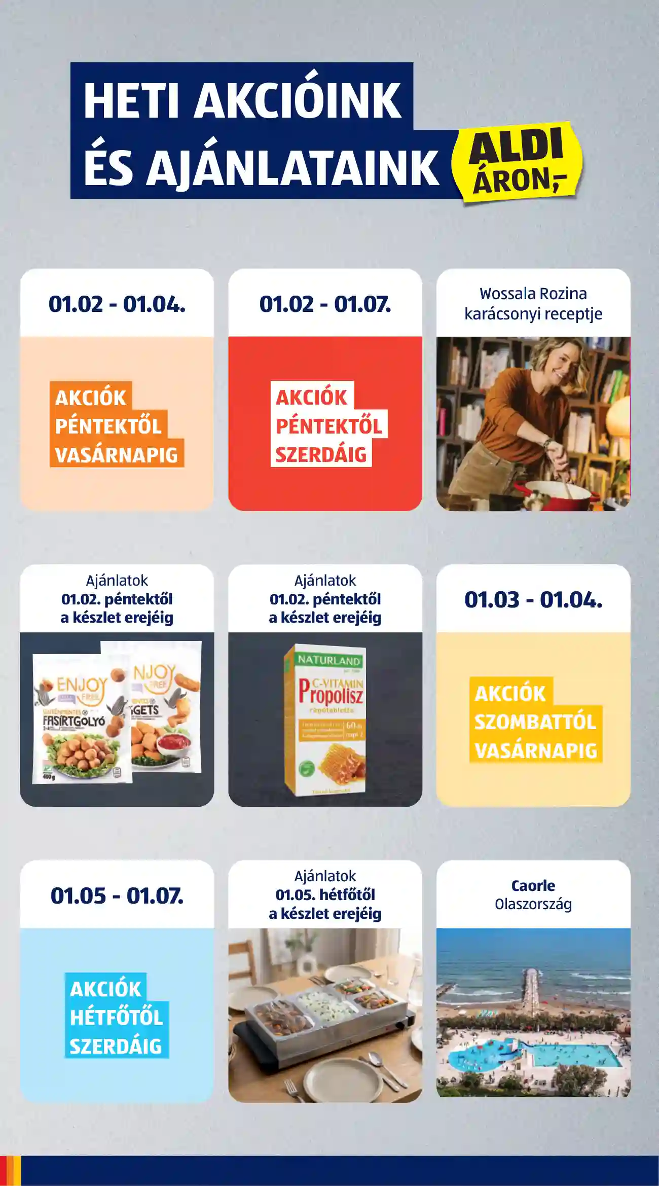 Aldi akciós újság 1. hét (2 oldal)