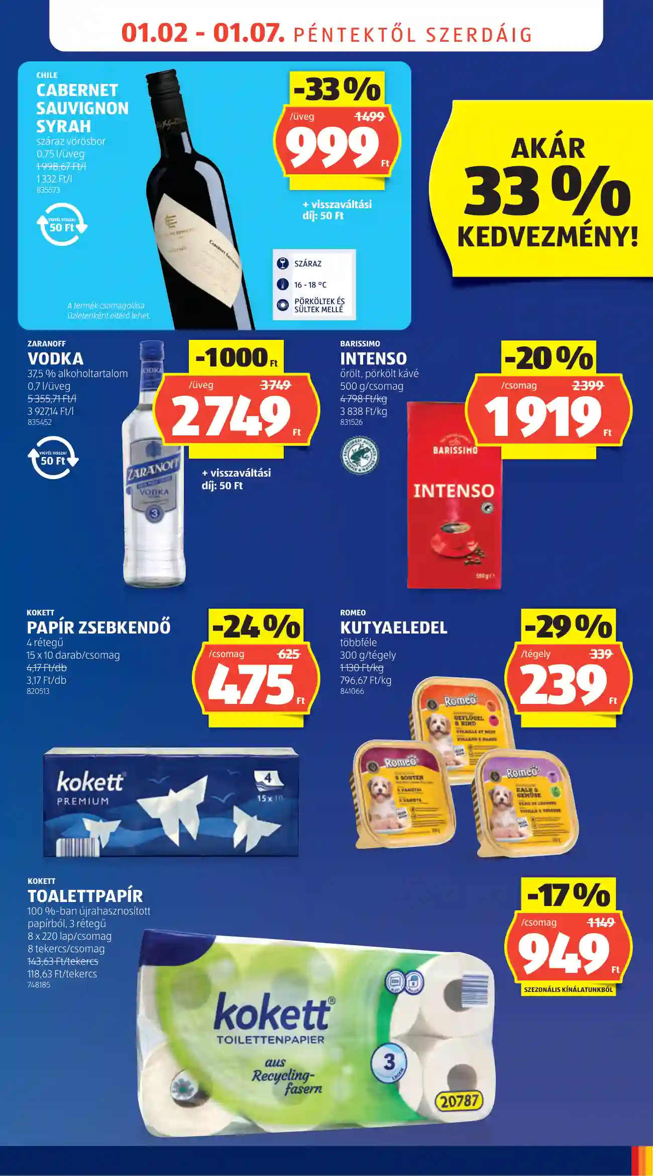 Aldi akciós újság 1. hét (3 oldal)