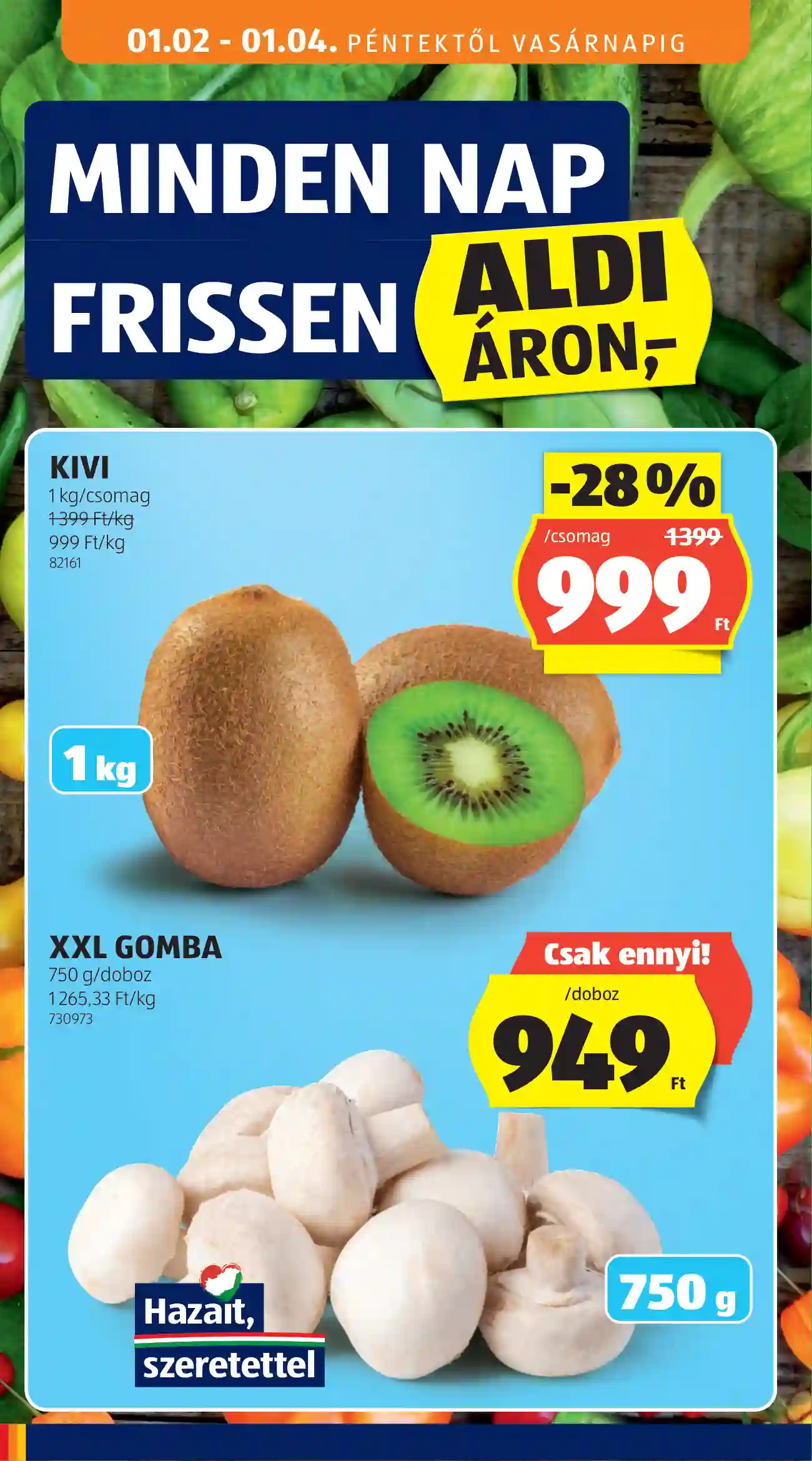 Aldi akciós újság 1. hét (4 oldal)