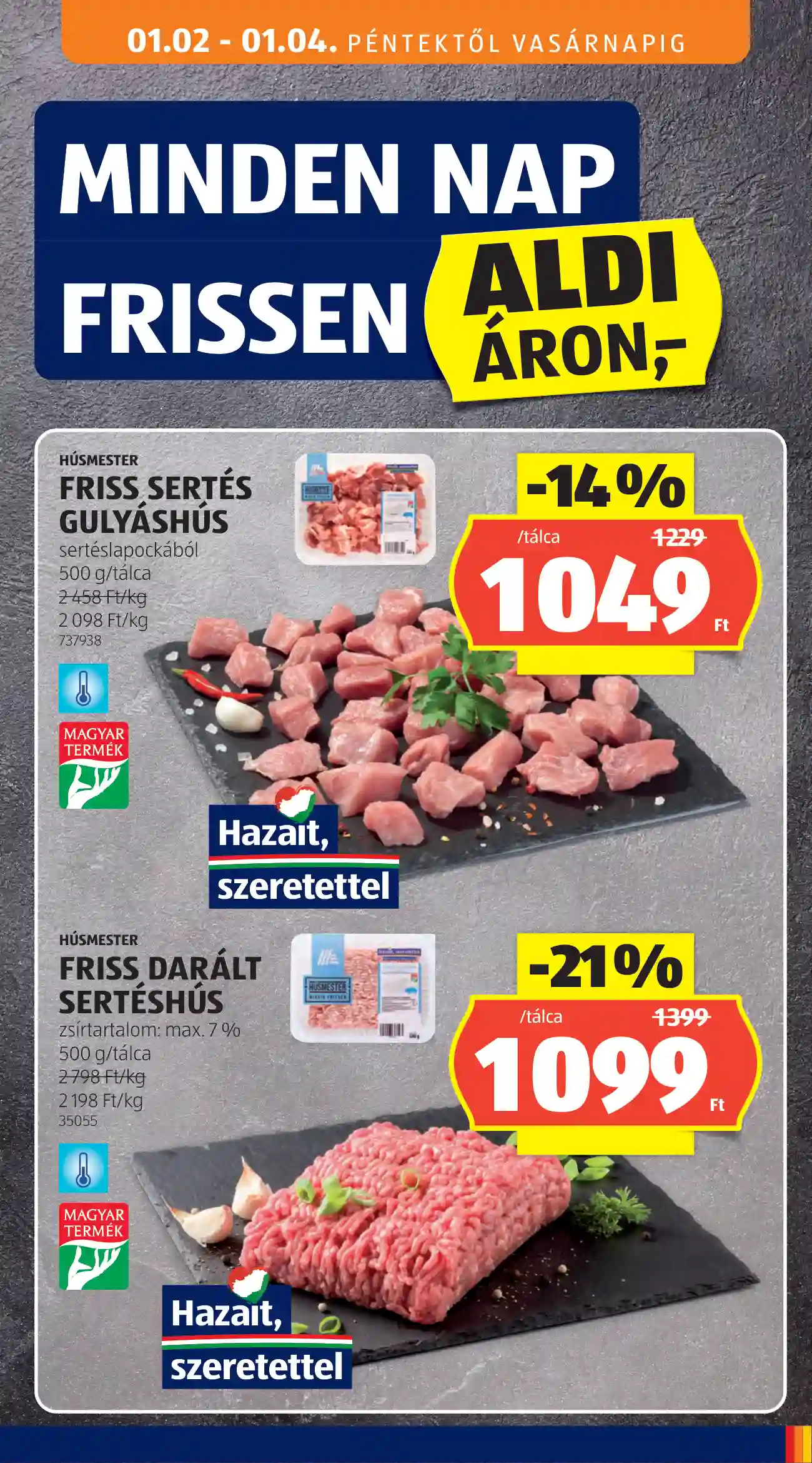 Aldi akciós újság 1. hét (5 oldal)