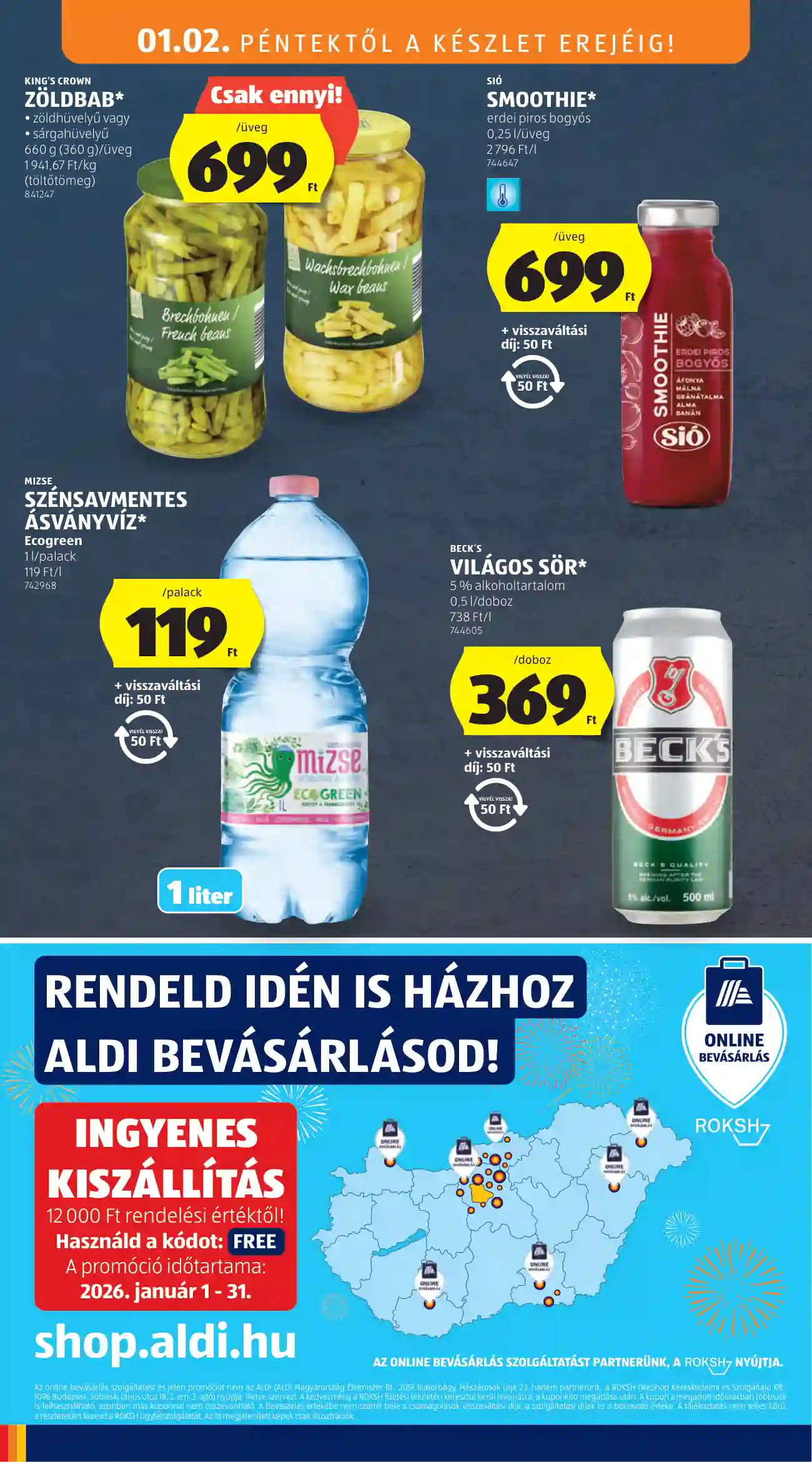 Aldi akciós újság 1. hét (6 oldal)