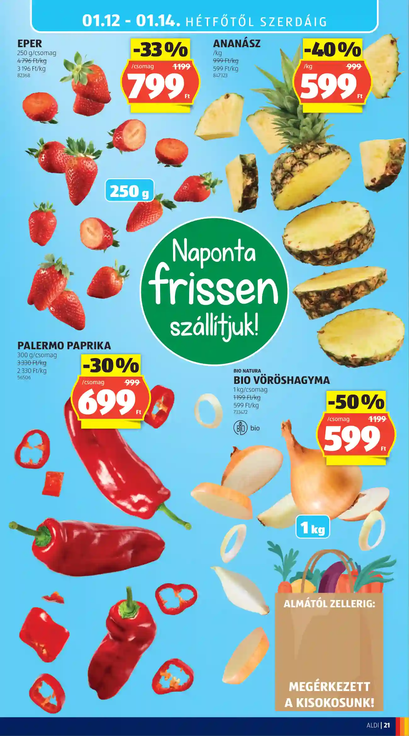 Aldi akciós újság 2. hét (22 oldal)