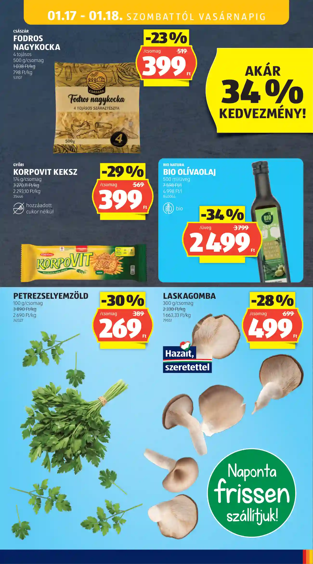 Aldi akciós újság 3. hét (27 oldal)