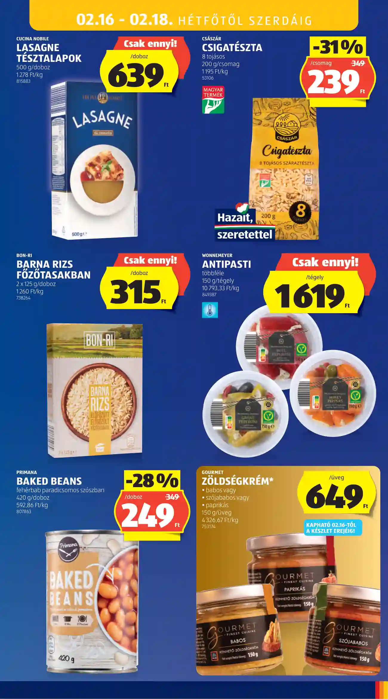 Aldi akciós újság 7. hét (25 oldal)