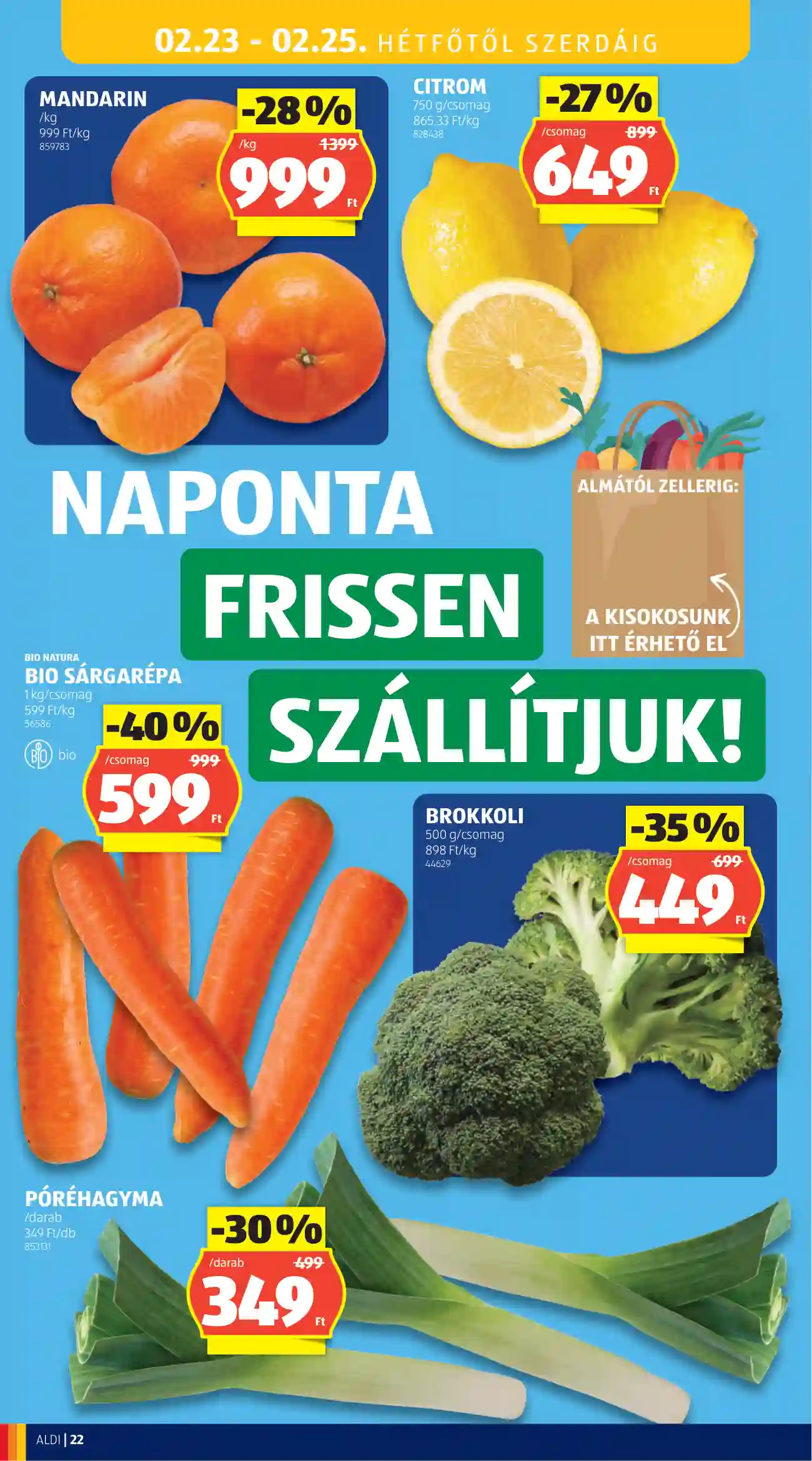 Aldi akciós újság 8. hét (21 oldal)