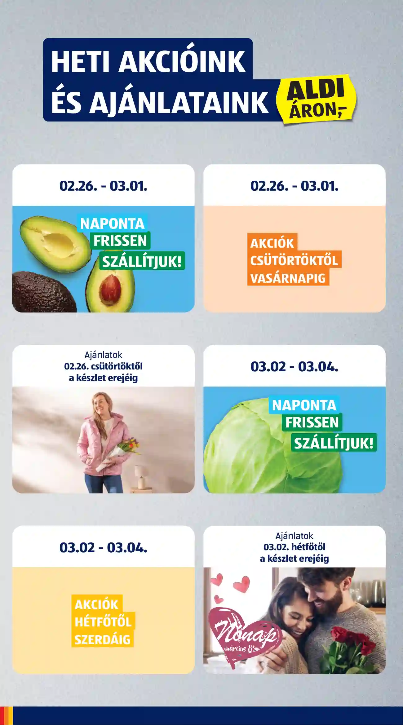 Aldi akciós újság 9. hét (2 oldal)