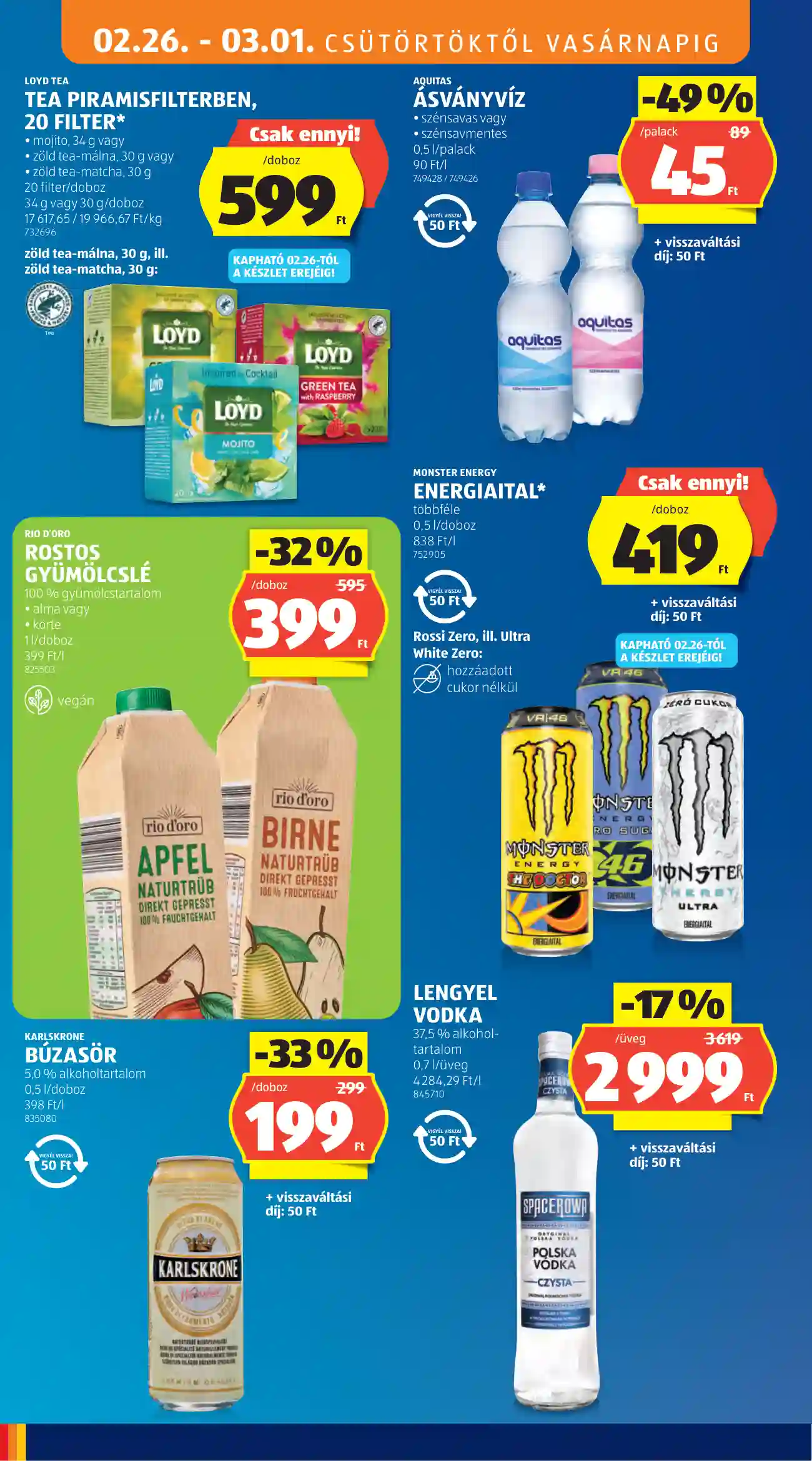 Aldi akciós újság 9. hét (4 oldal)