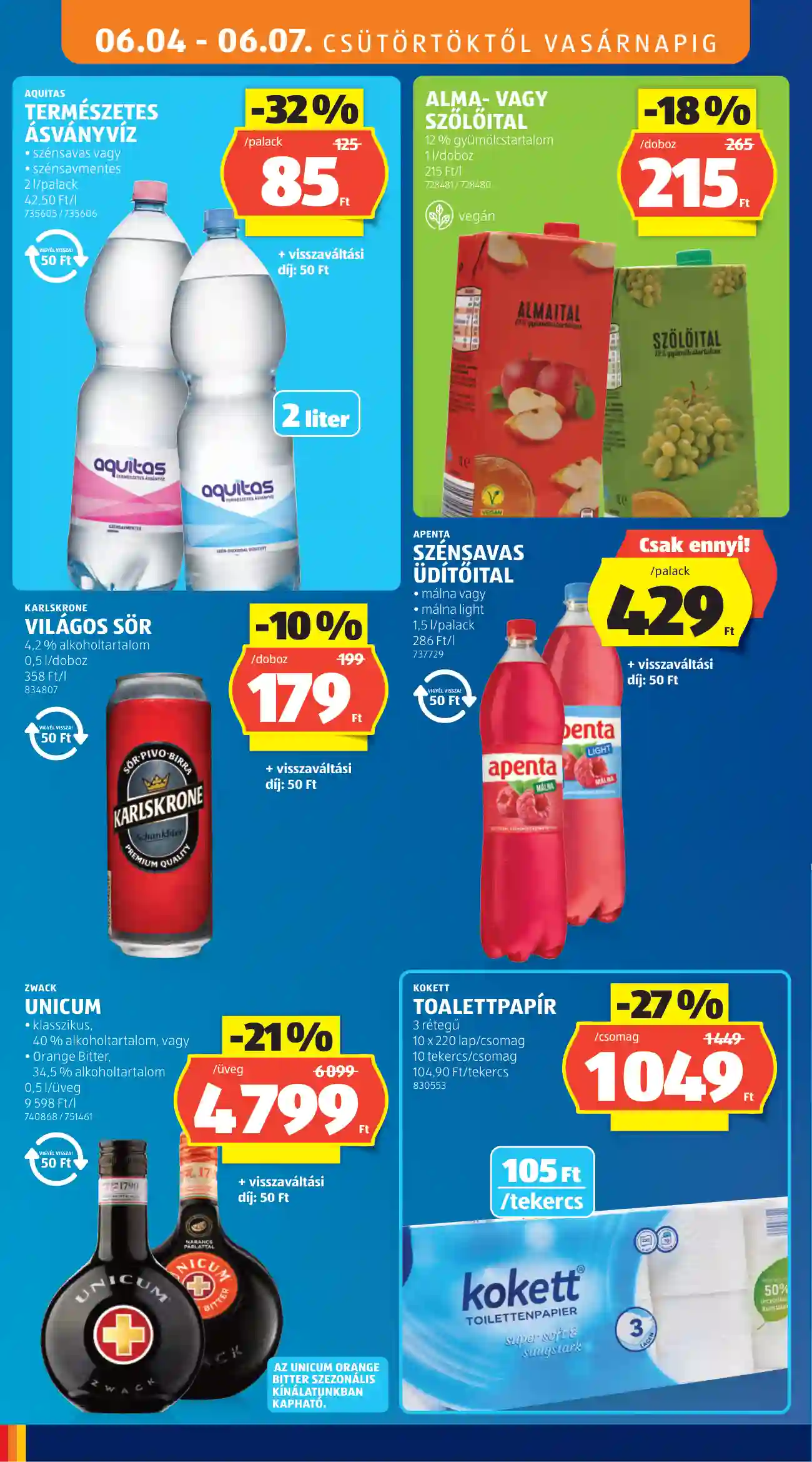 Aldi akciós újság 23. hét (6 oldal)