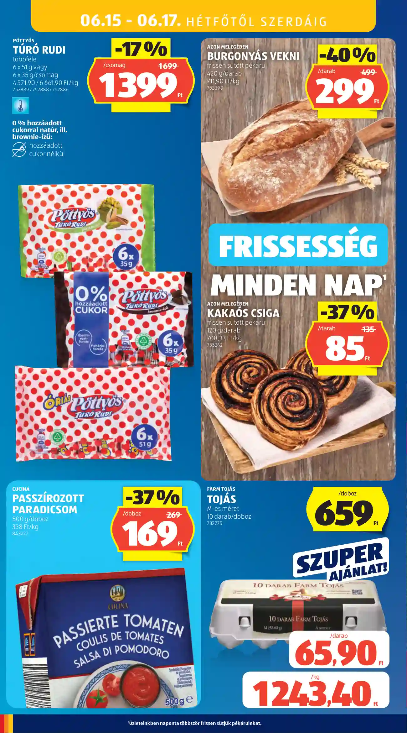 FARM TOJÁS TOJÁS M-es méret 10 darab/doboz – ALDI akciós újság 39. oldal