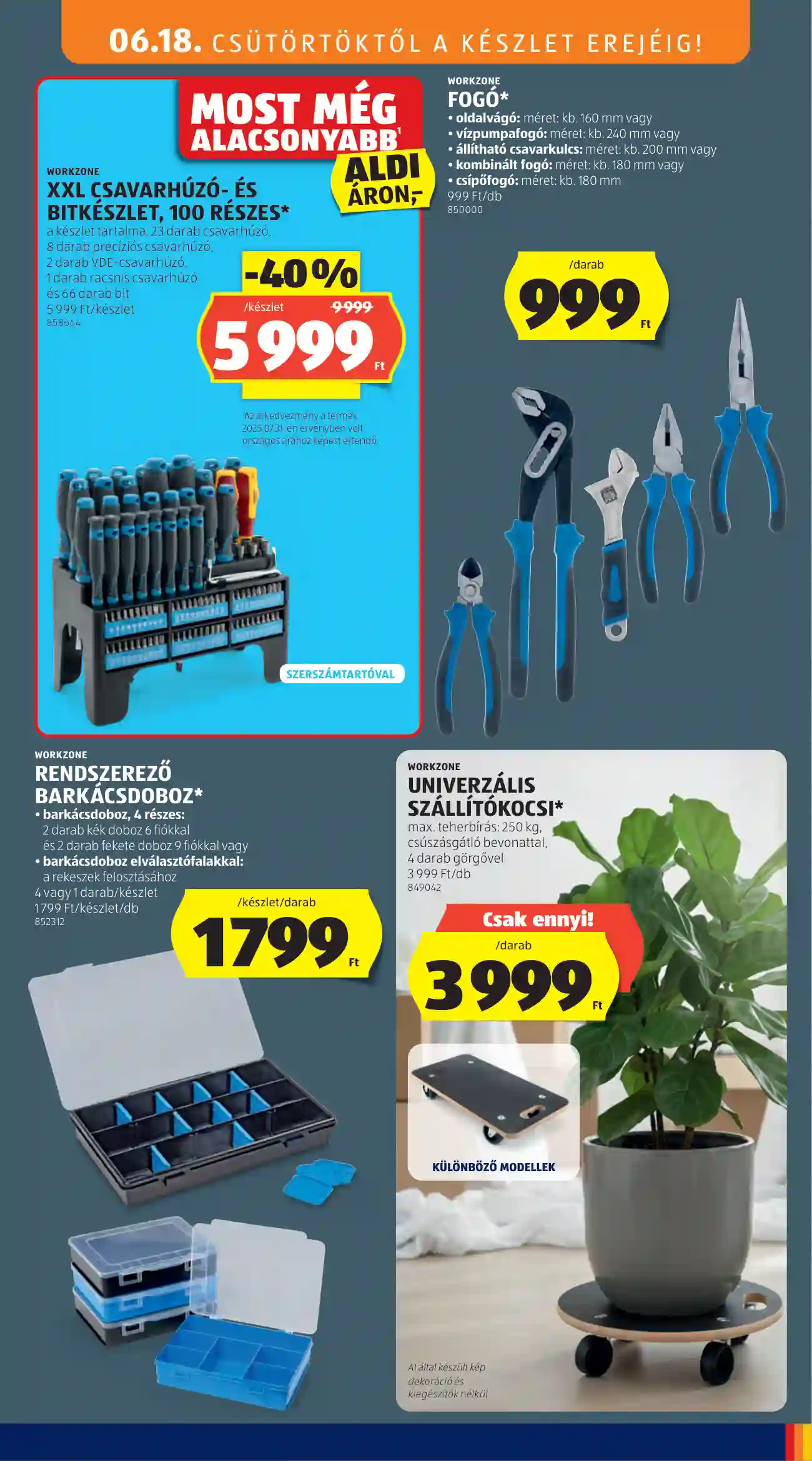 Aldi akciós újság 25. hét (27 oldal)