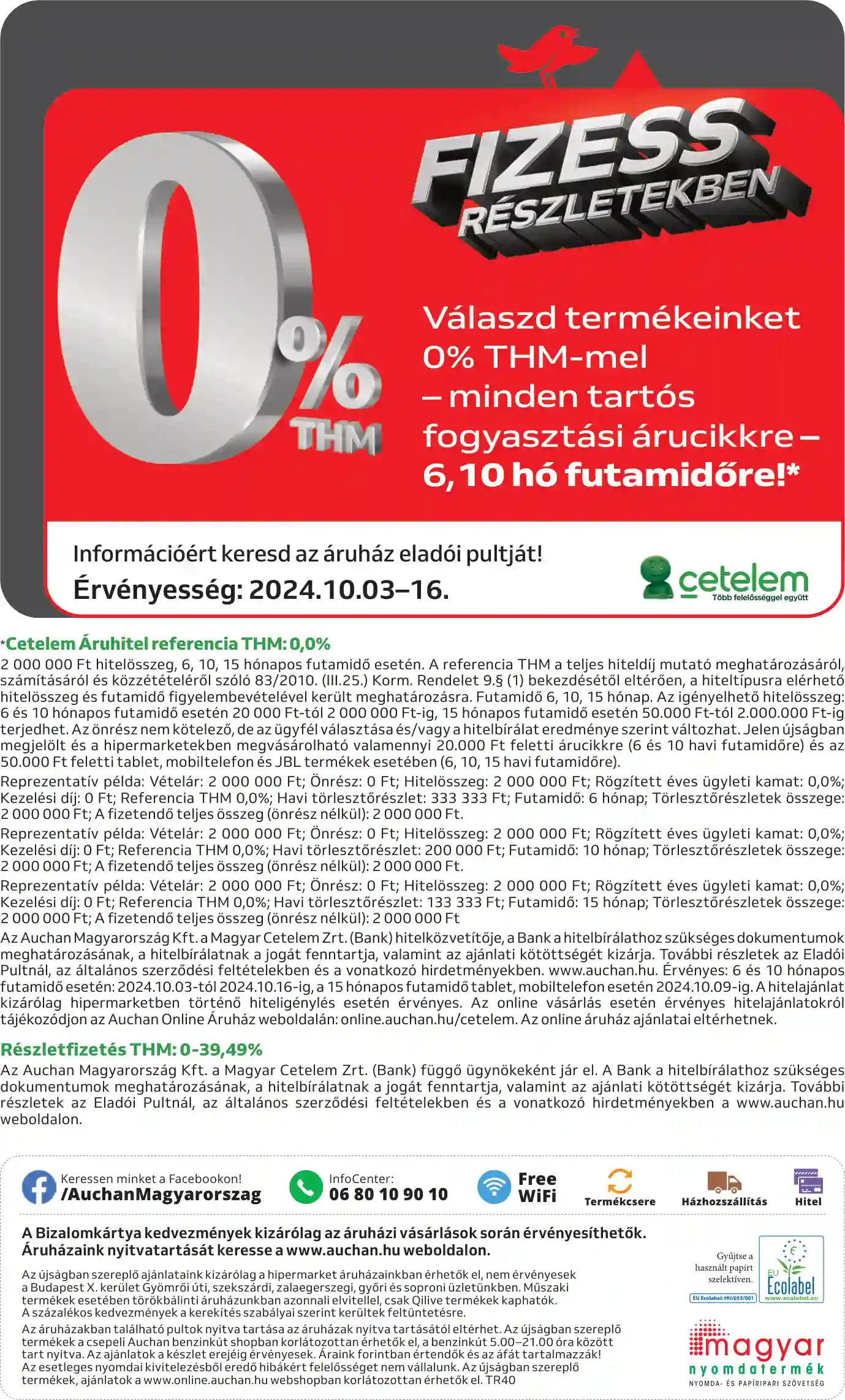 Auchan akciós újság 40. hét (8 oldal)