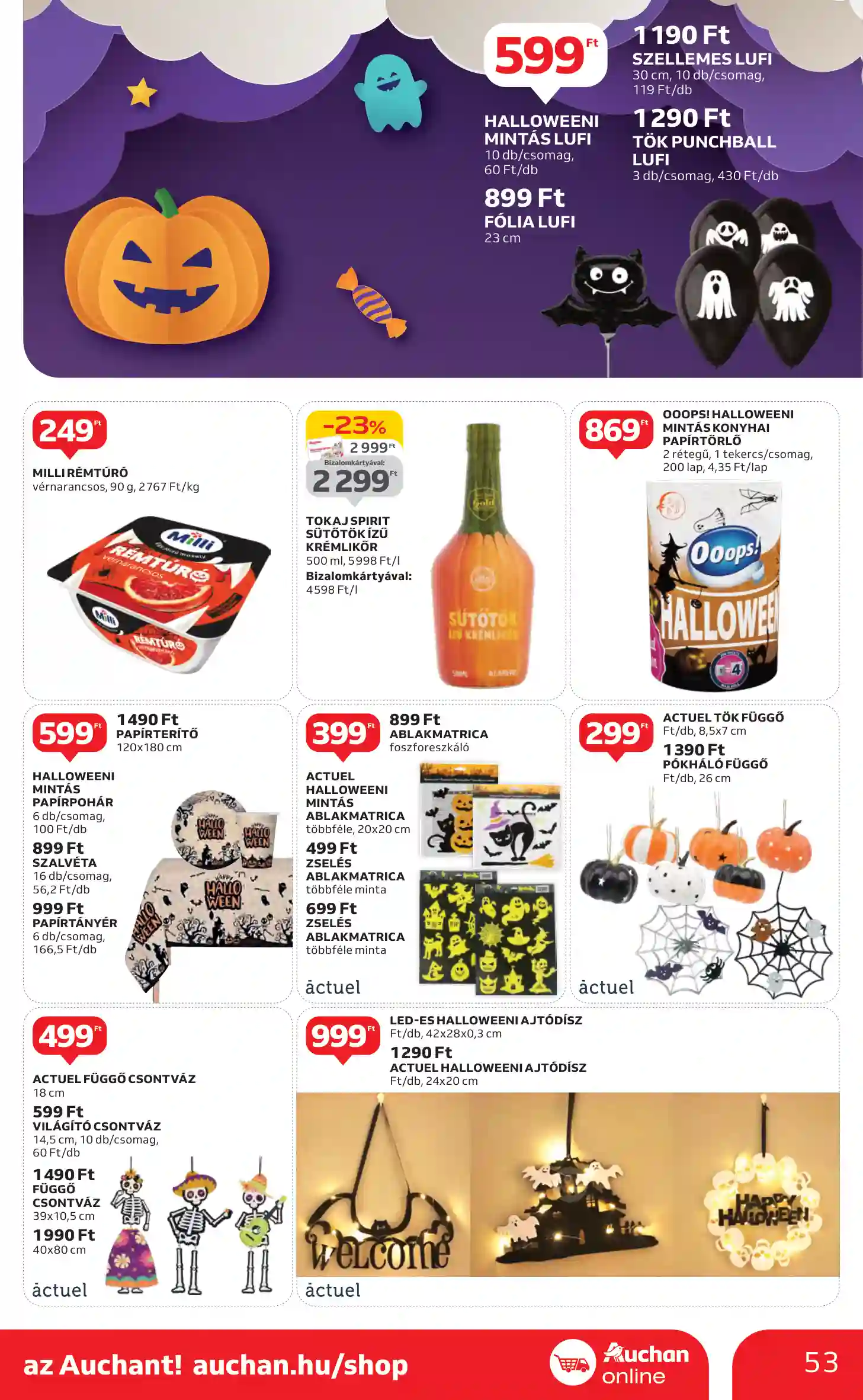 Auchan akciós újság 40. hét (49 oldal)