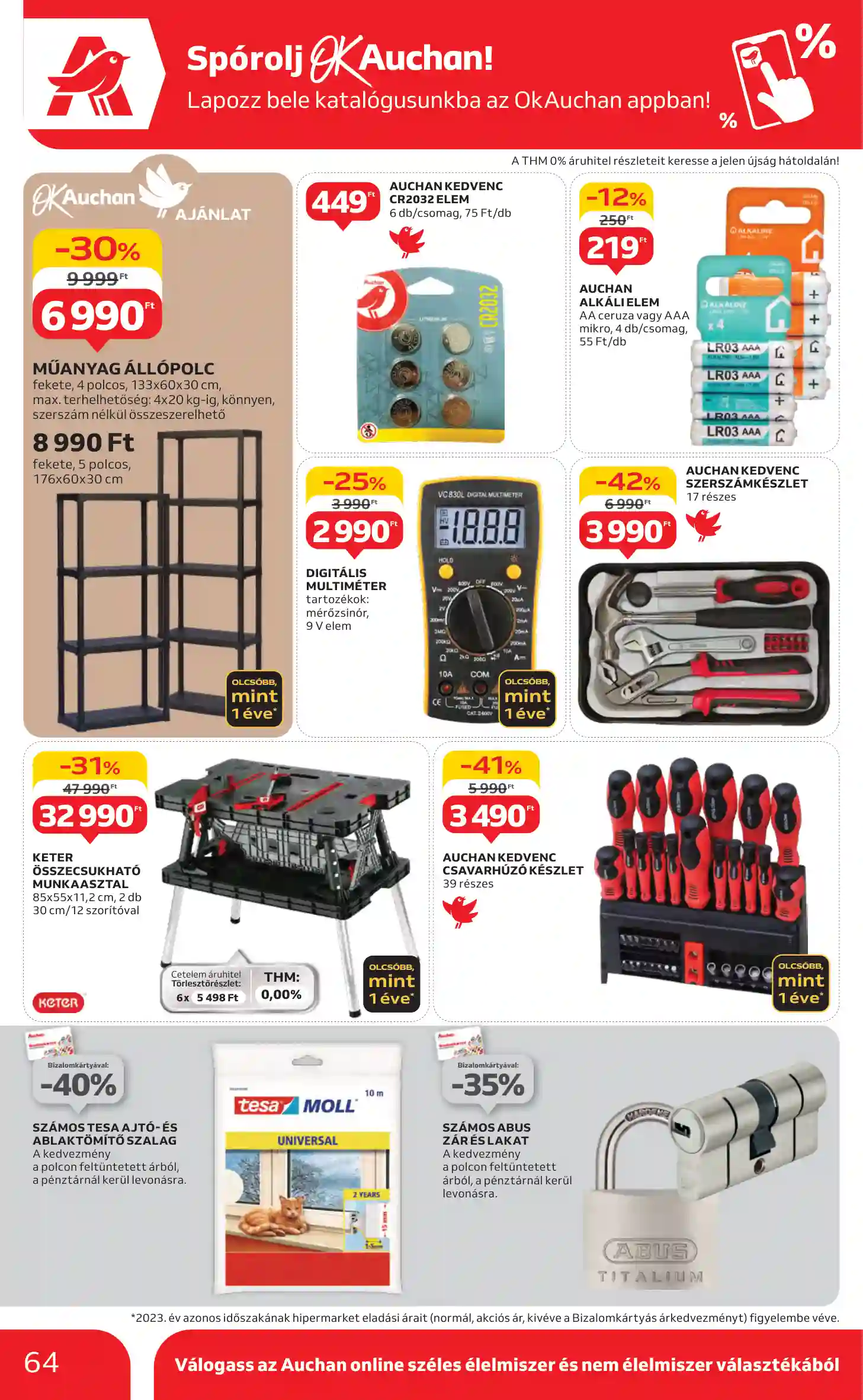 Auchan akciós újság 40. hét (61 oldal)