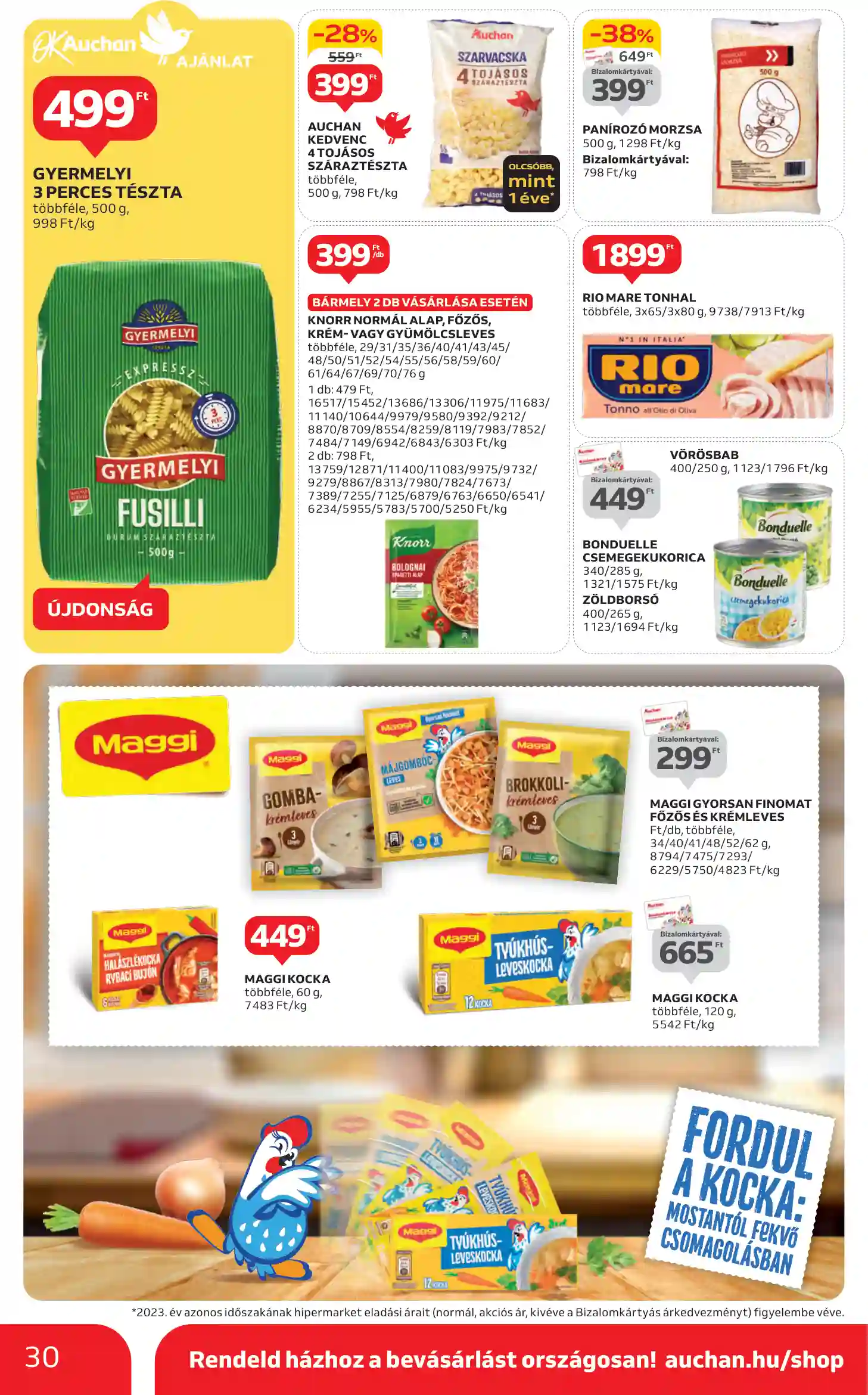 Auchan akciós újság 44. hét (23 oldal)