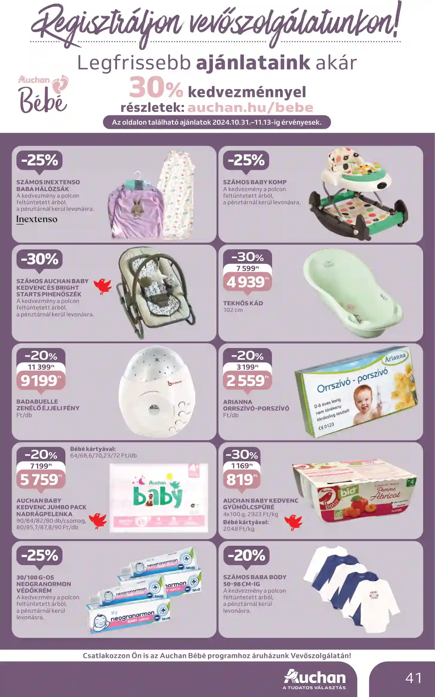 Auchan akciós újság 44. hét (36 oldal)